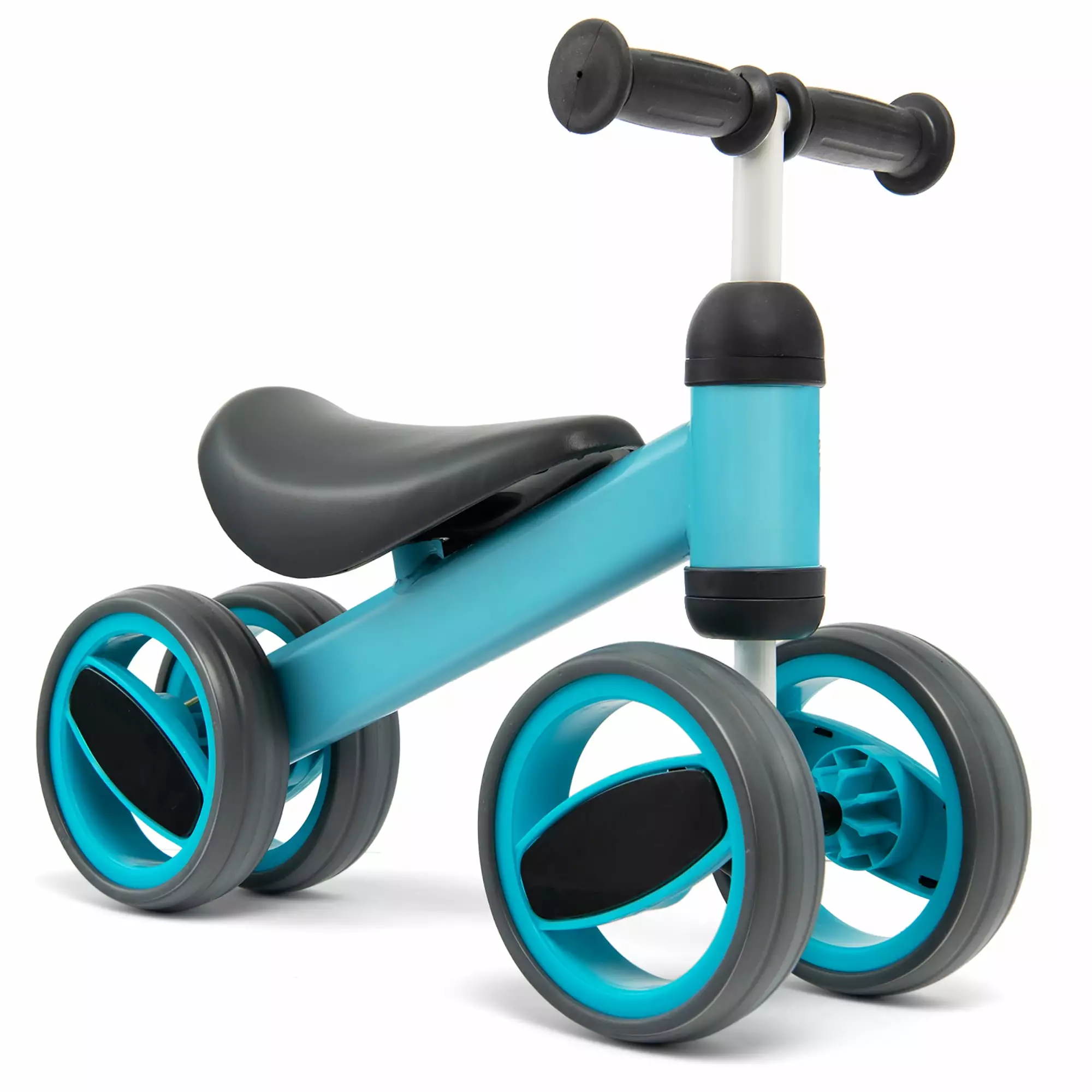 Costway Baby Balance Bike Toddler Riding Toys w/ 4 Wheels Blue