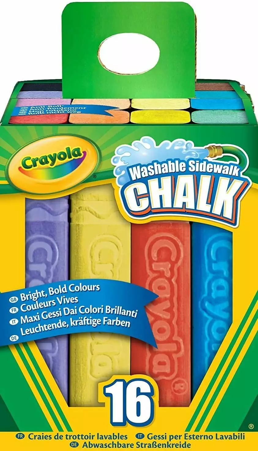 Crayola 16 Count Sidewalk Chalk. Case of 8