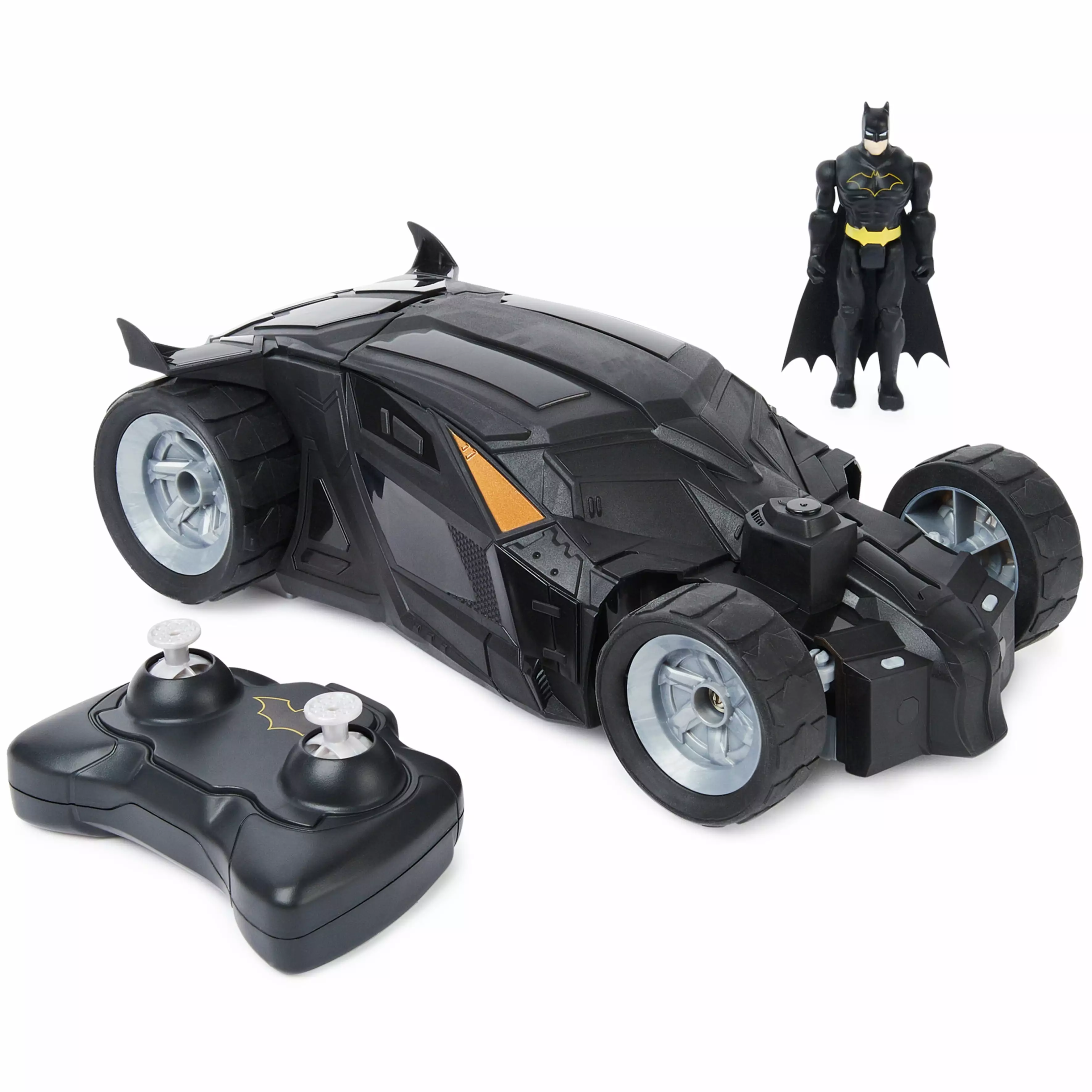 DC Comics. Batman Batmobile Remote Control Car with 4-inch Action Figure. for Kids Ages 4 and up