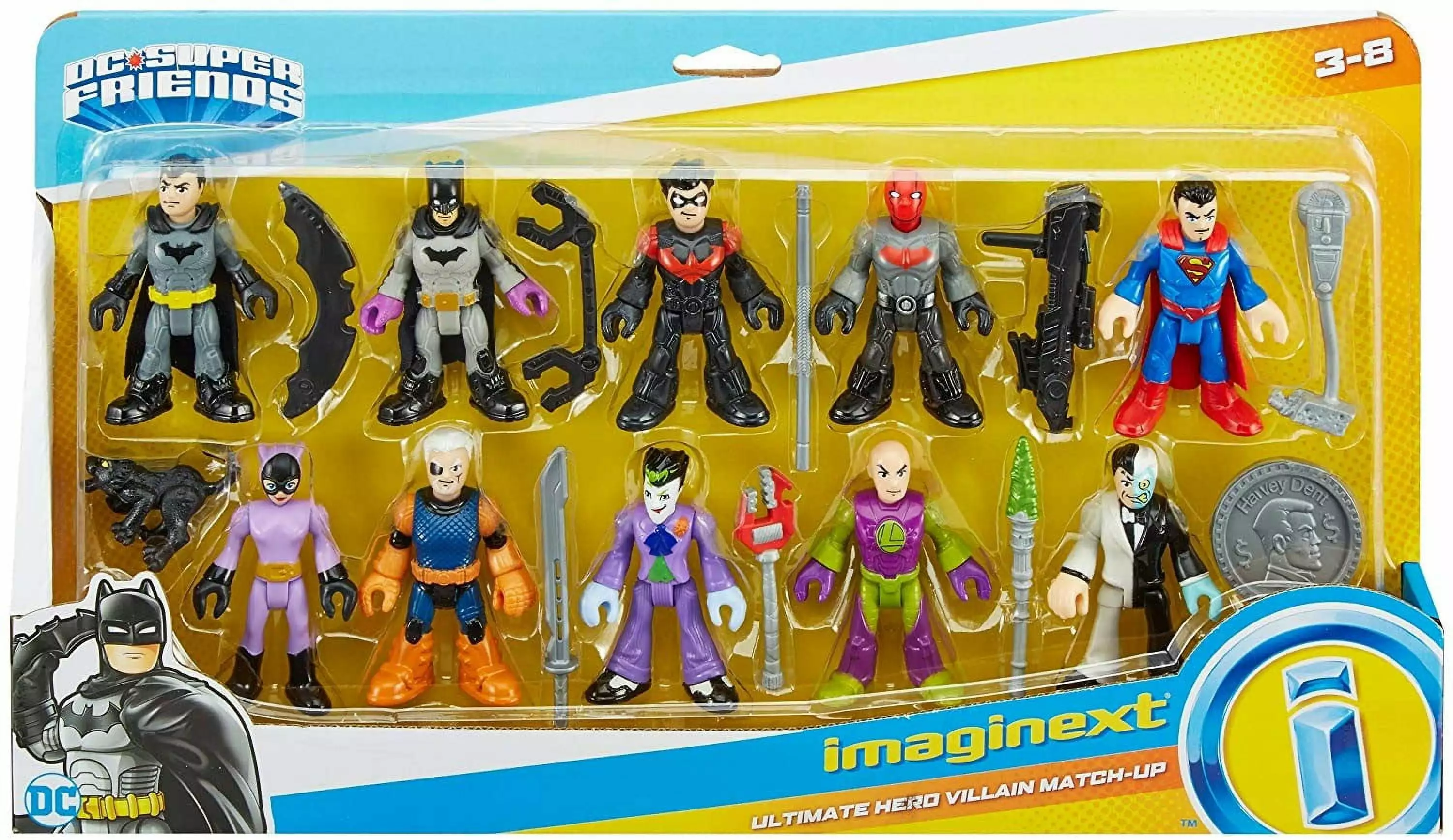 DC Super Friends Imaginext Ultimate Hero Villain Match-Up Figure Set