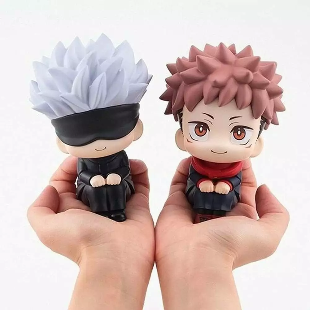 DJKDJL Anime Jujutsu Kaisen Geto Suguru Itadori Yuuji Look Up Figure Model 3.93inch Cute Q Version Collectibles Action Figure Statue Home Car Decoration Fan Collection Model Statue Toy Gifts