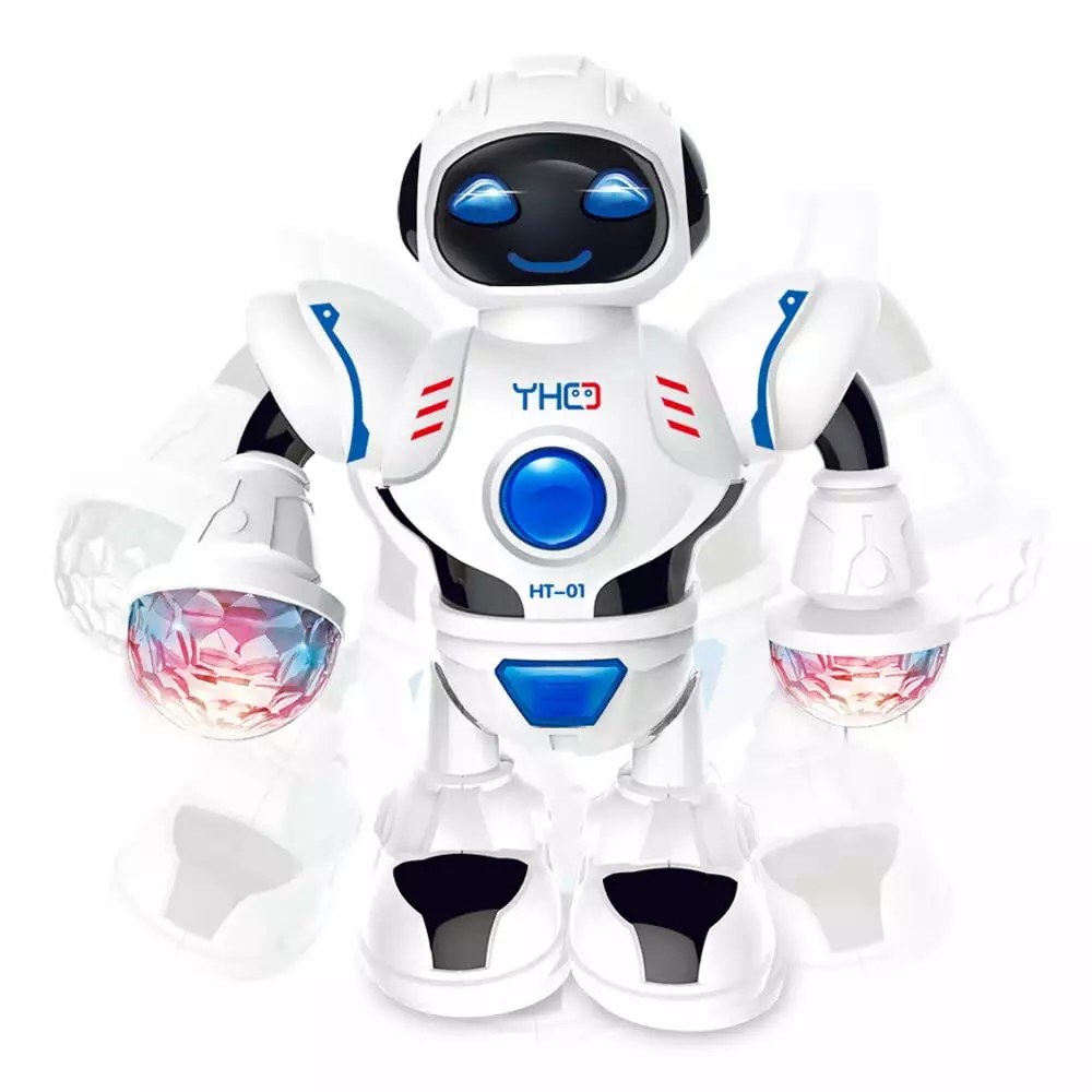 Educational Games for Kids 8-12 Fun Robot Dancing Children Electric Universal Light Music Model Toy Polyester