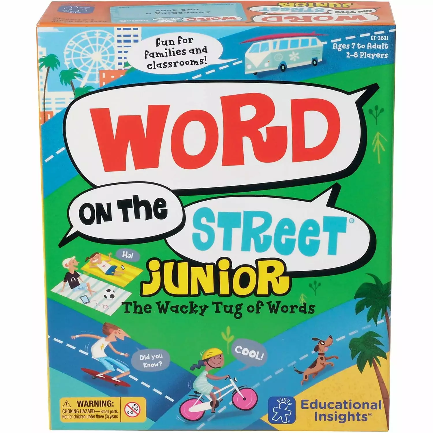 Educational Insights Word on the Street Junior. Vocabulary & Word Game for Home & Classroom. Ages 7+