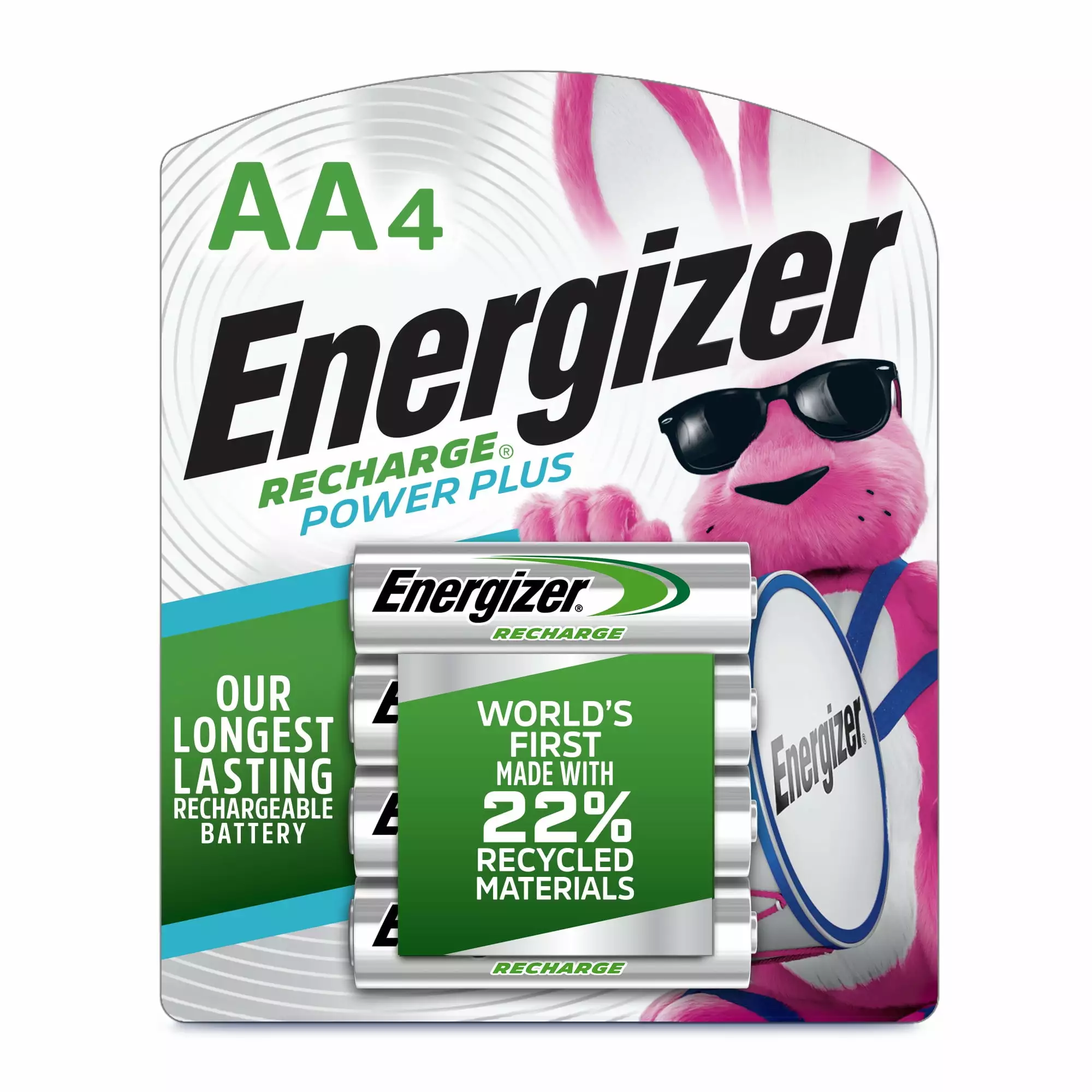 Energizer Rechargeable AA Batteries (4 Pack). Double A Batteries