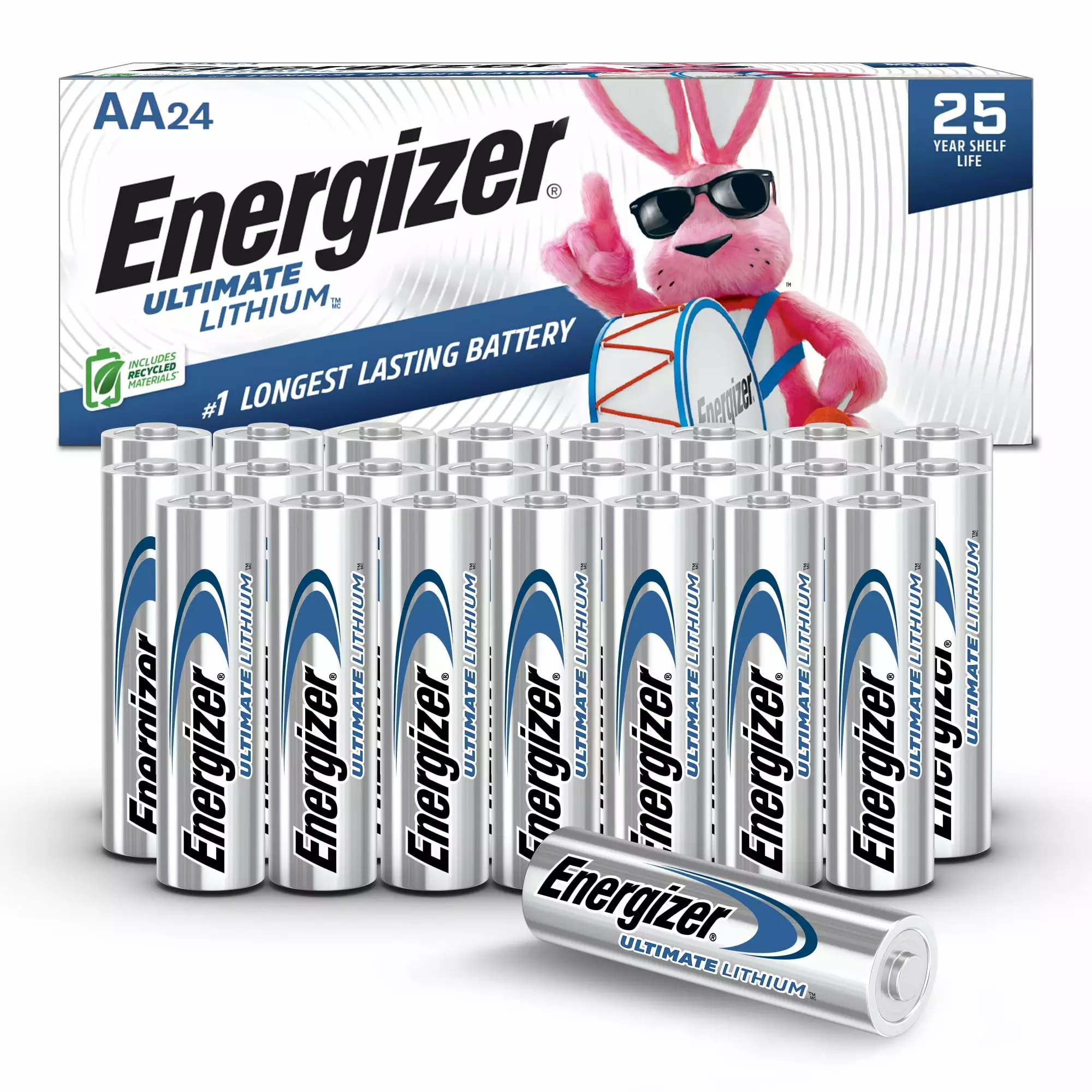 Energizer Ultimate Lithium AA Batteries (24 Pack). Double A Batteries