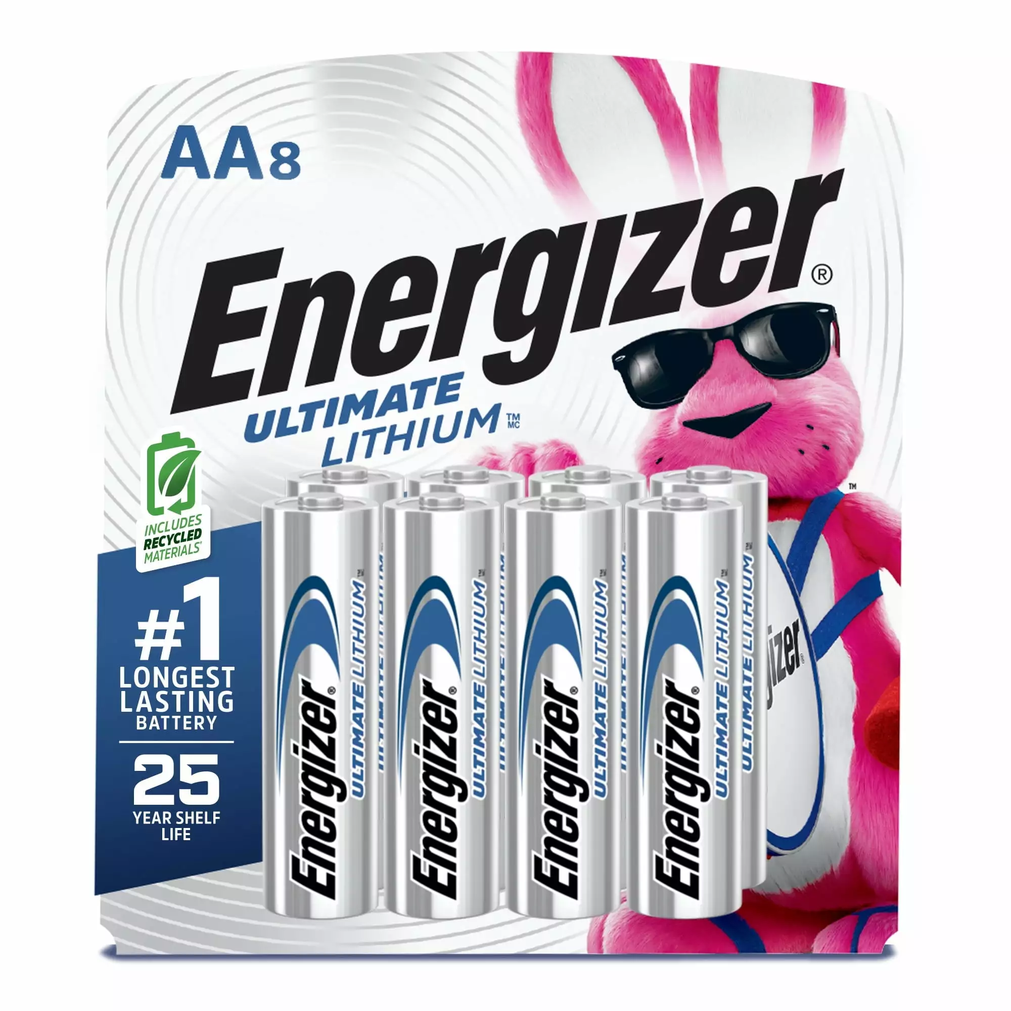 Energizer Ultimate Lithium AA Batteries (8 Pack). Double A Batteries