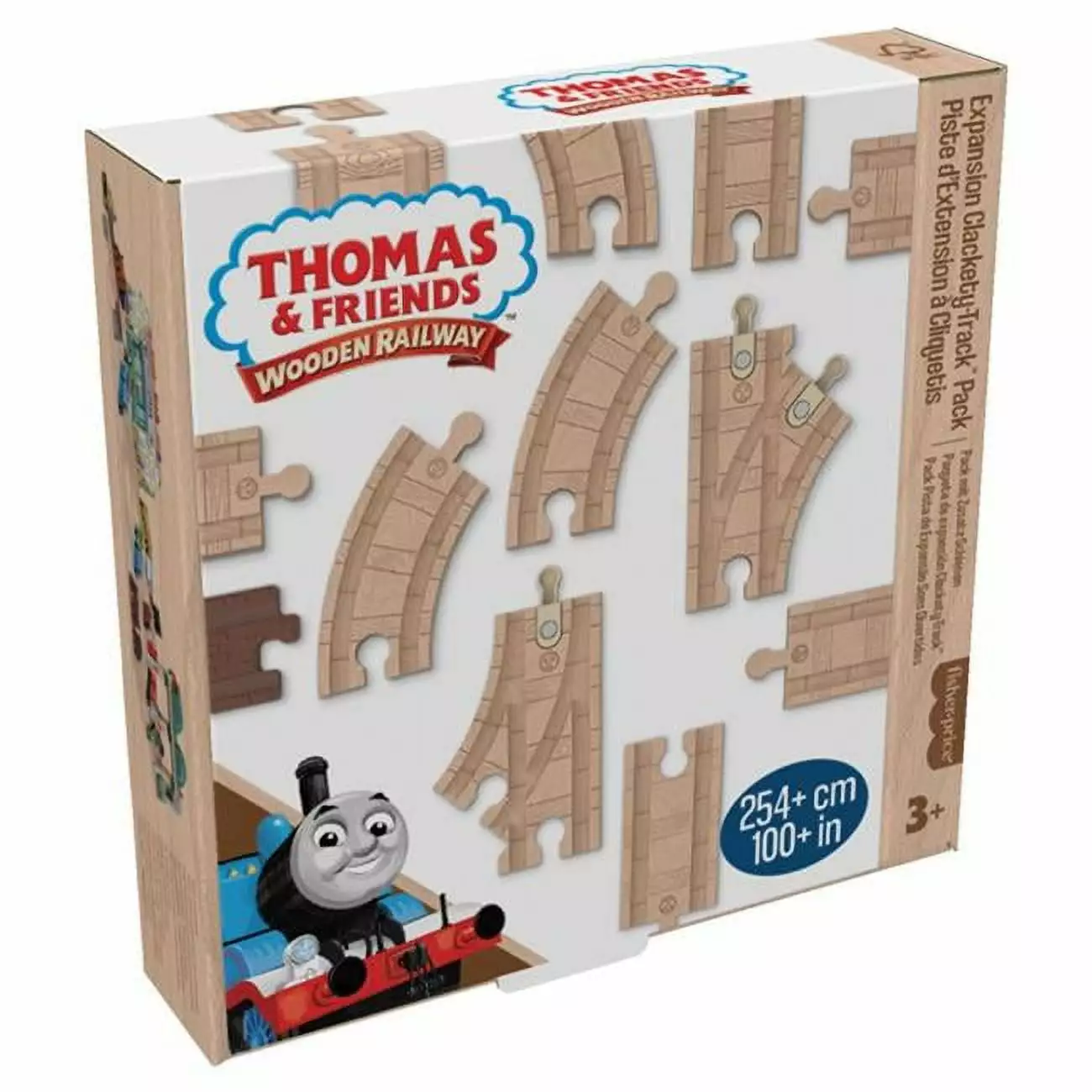 Fisher-Price MTTHDX06 Thomas & Friends Wood Track Pack Expansion Toy - 3 Piece