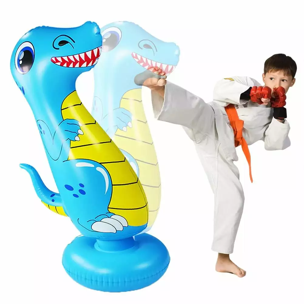 FitBest 1 Child Inflatable Dinosaur Strike Column Boxing Column