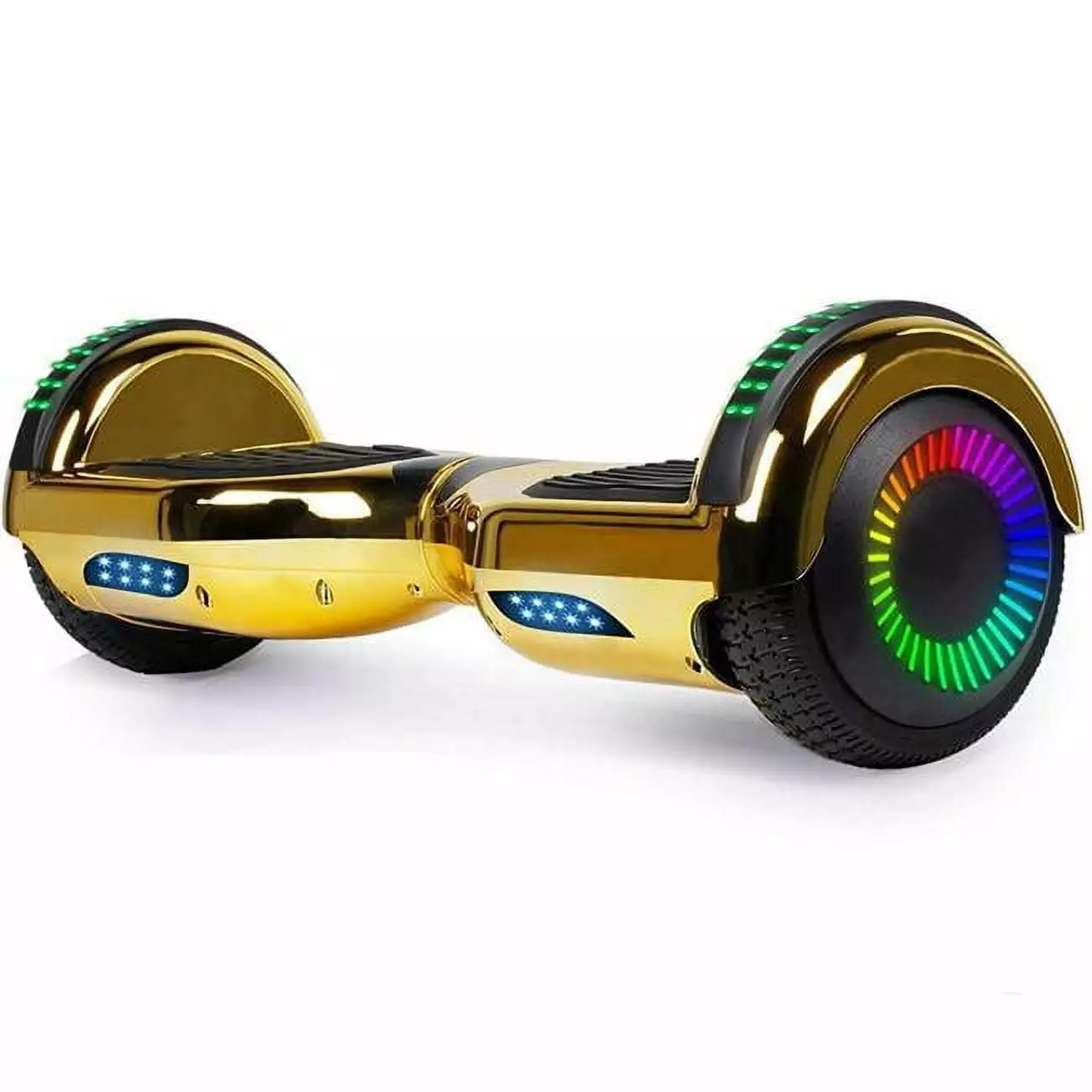 Glarewheel Self Balancing Electric Scooter Hoverboard. Chrome & Gold