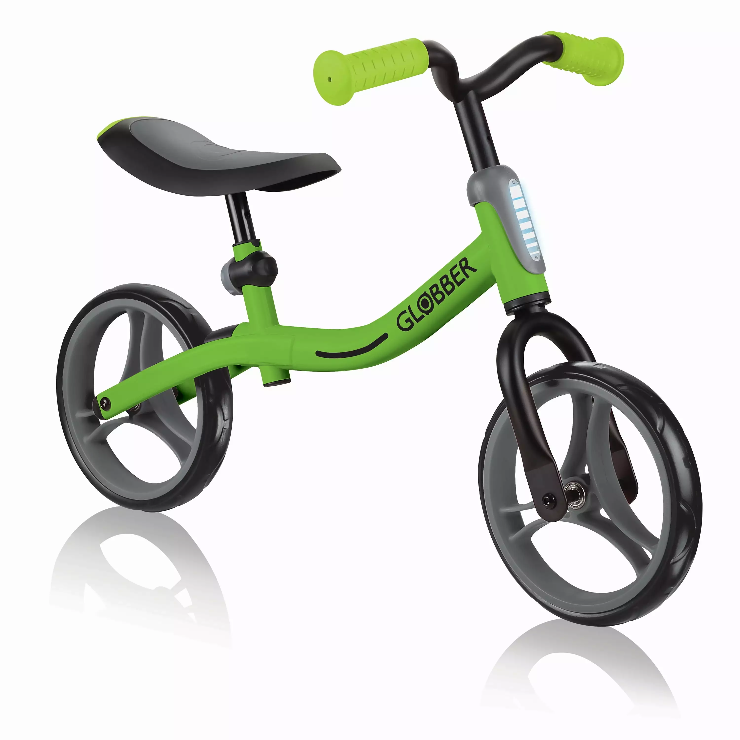 Globber GO BIKE Adjustable Balance Training Bike for Toddlers. Green & Black