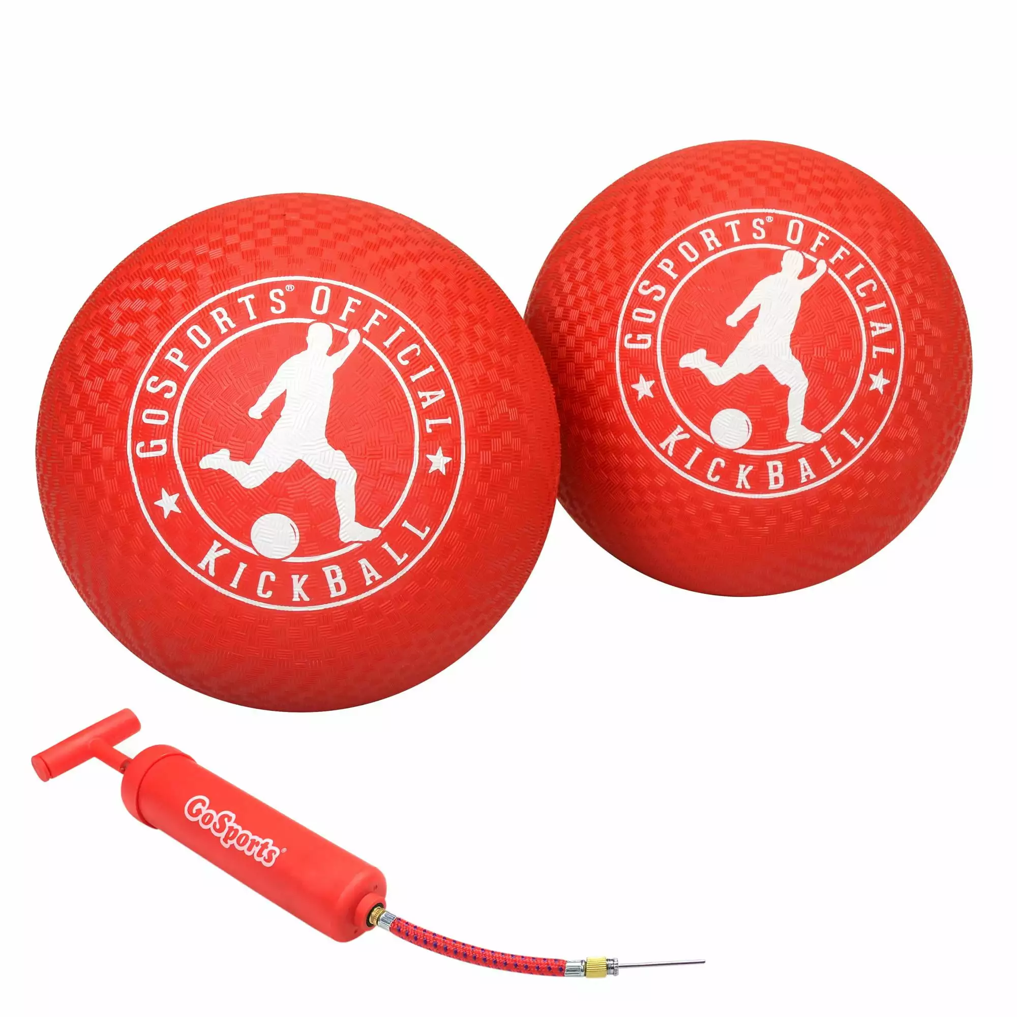 GoSports Official Kickball with Pump (2 Pack). 10