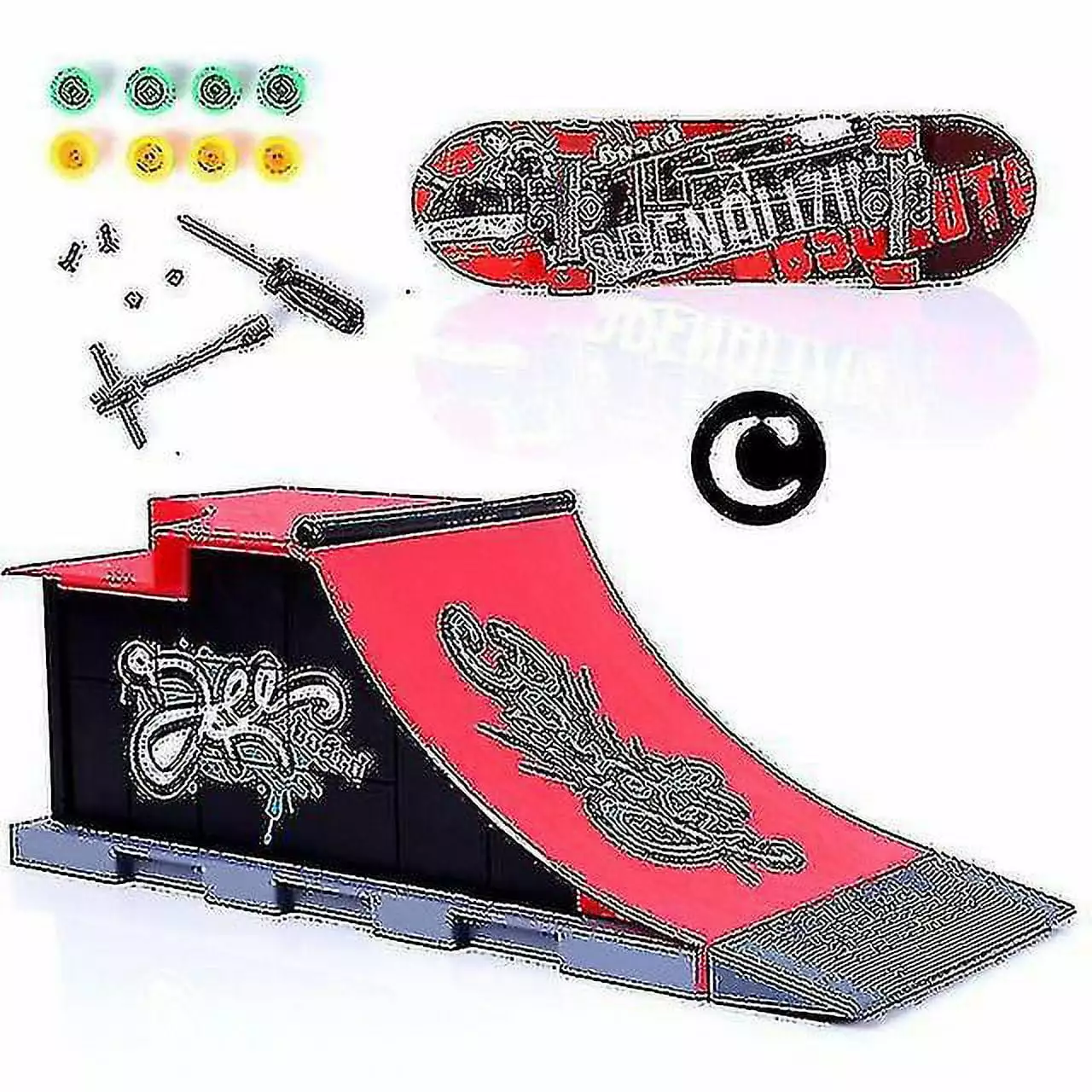 HAOSU Finger Skateboards Skate Park Ramp Parts Deck Sport Game For Kids