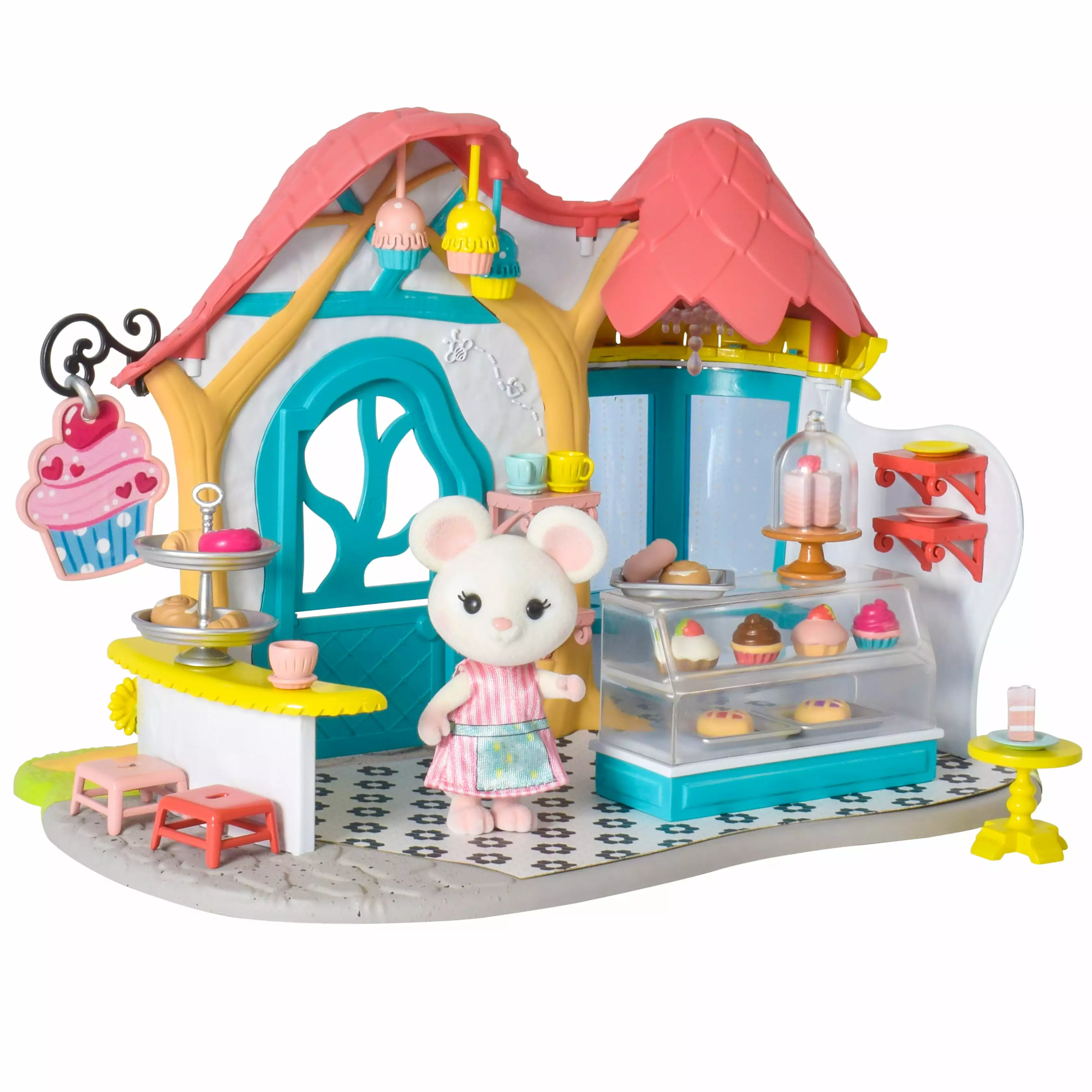 Honey Bee Acres Bees Teas Pastry Shop Playset with Figure. 35 Pieces. Children Ages 3+