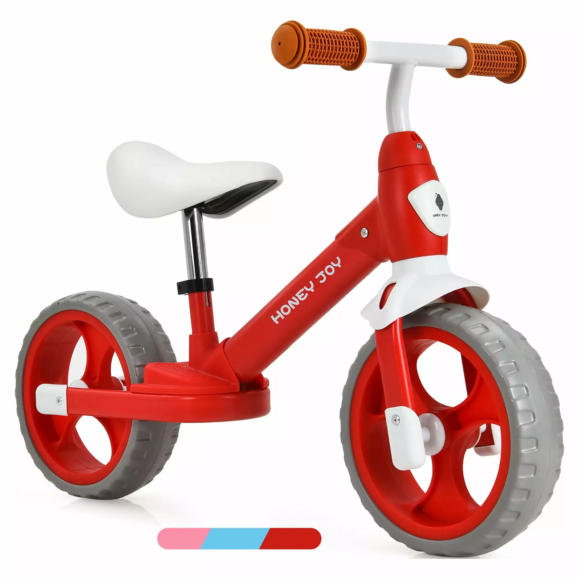 Honey Joy Kids Balance Bike Toddler Training Bicycle w/ Feetrests for 2-5 Years Old Red