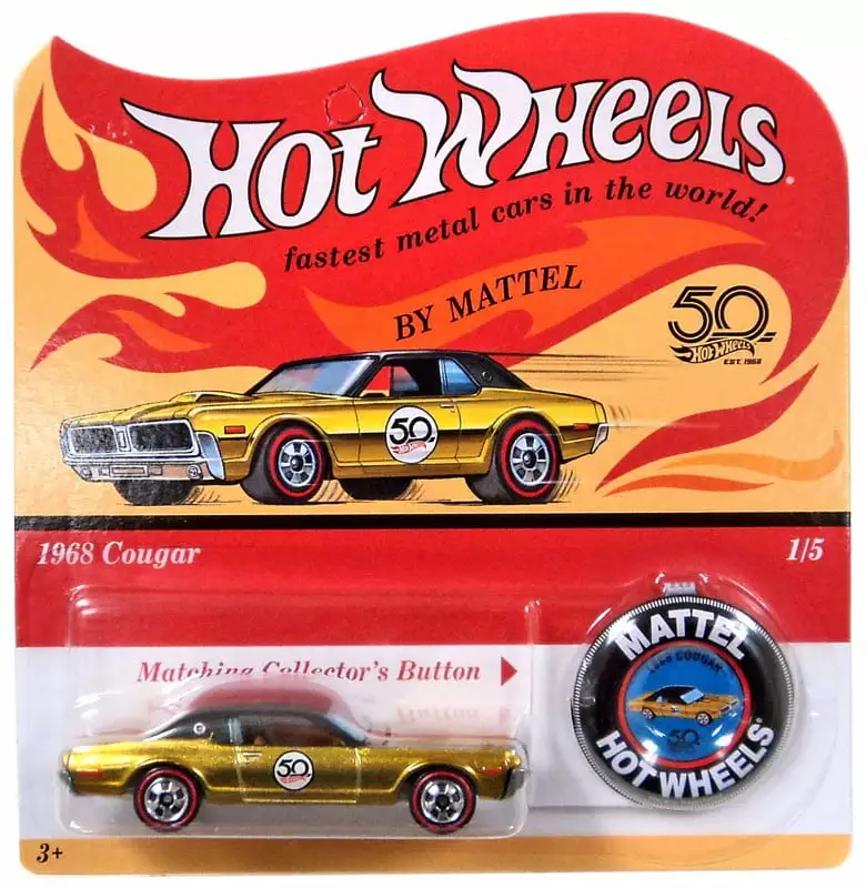 Hot Wheels 50th Anniversary 1968 Cougar Die-Cast Car