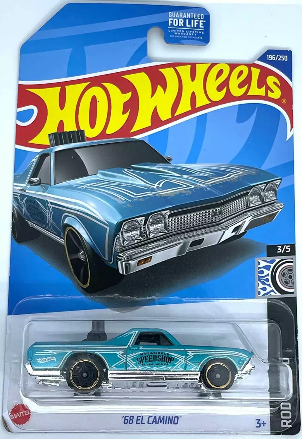 Hot Wheels '68 El Camino 2022 (Teal) 2022 HW Rod Squad