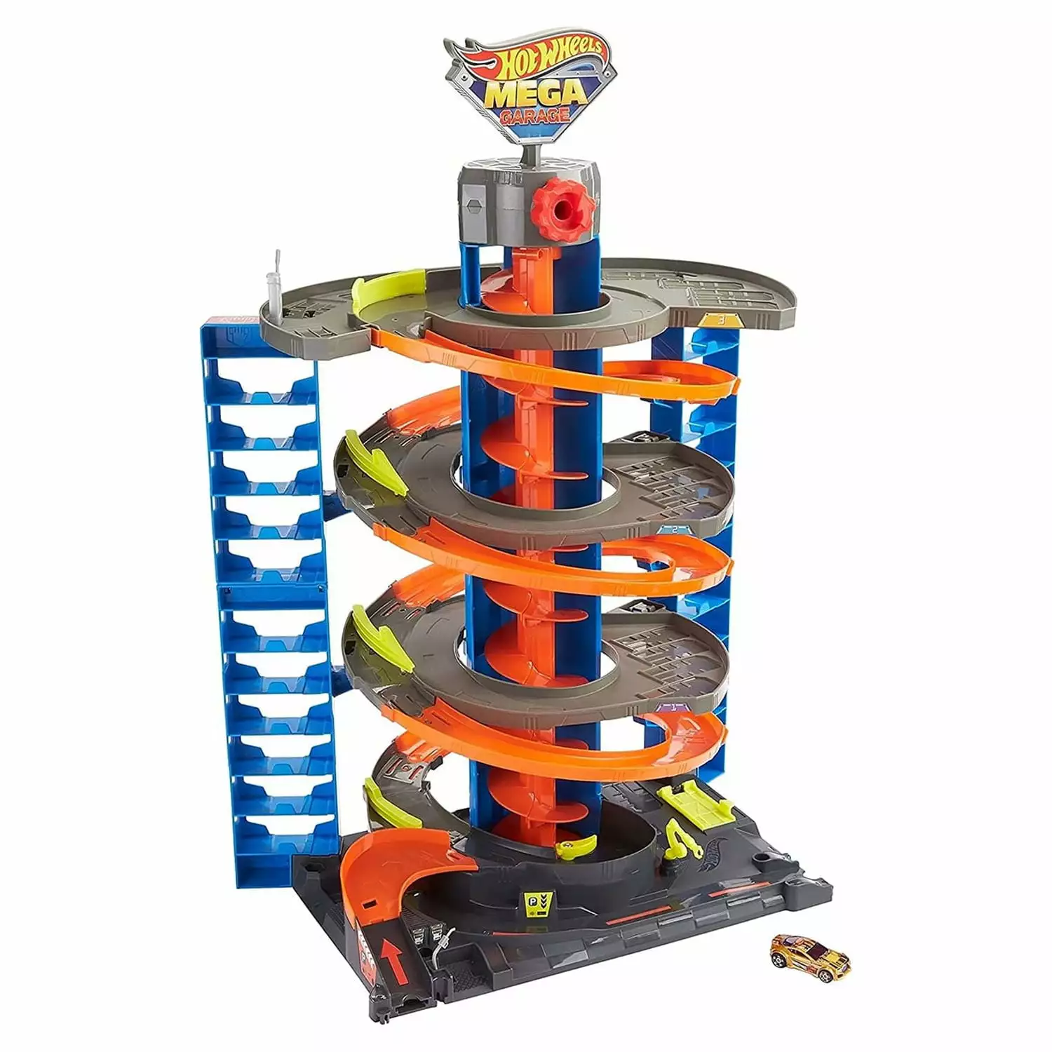 Hot Wheels City Mega Garage Playset with Storage for Over 60 Cars. Ages 4+