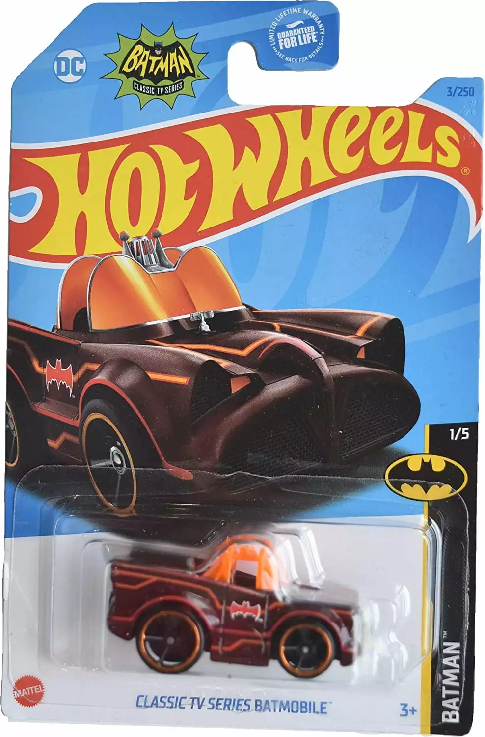 Hot Wheels Classic TV Series Batmobile (Dark Red) 2023 Batman