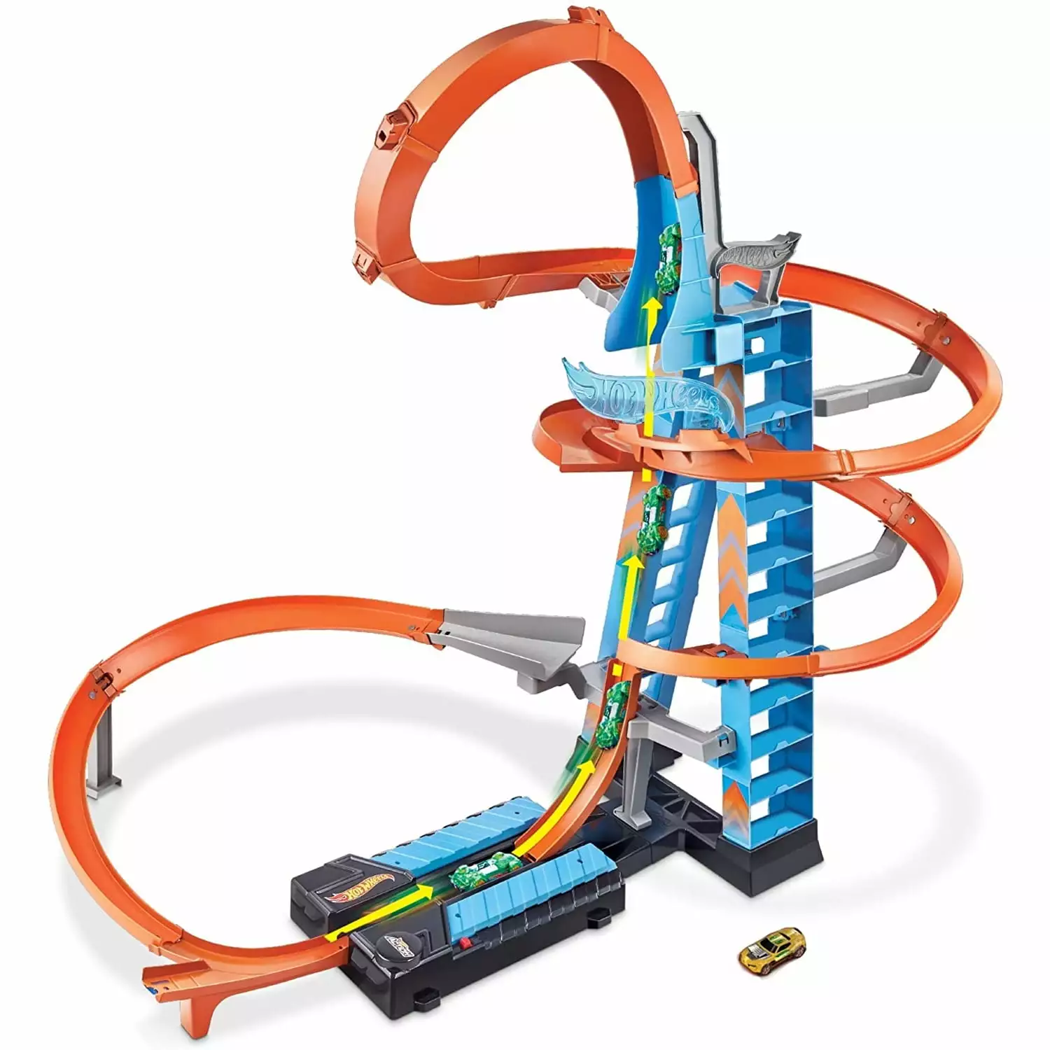 Hot Wheels GWT39 Action Sky Crash Tower Track Motorized Racing Playset Toy