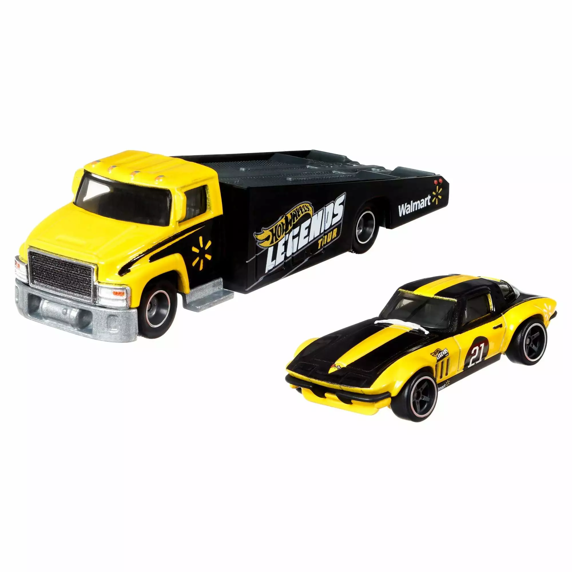 Hot Wheels Legends Team Transporter Custom Corvette Stingray Coupe & Carry On (Walmart Exclusive)