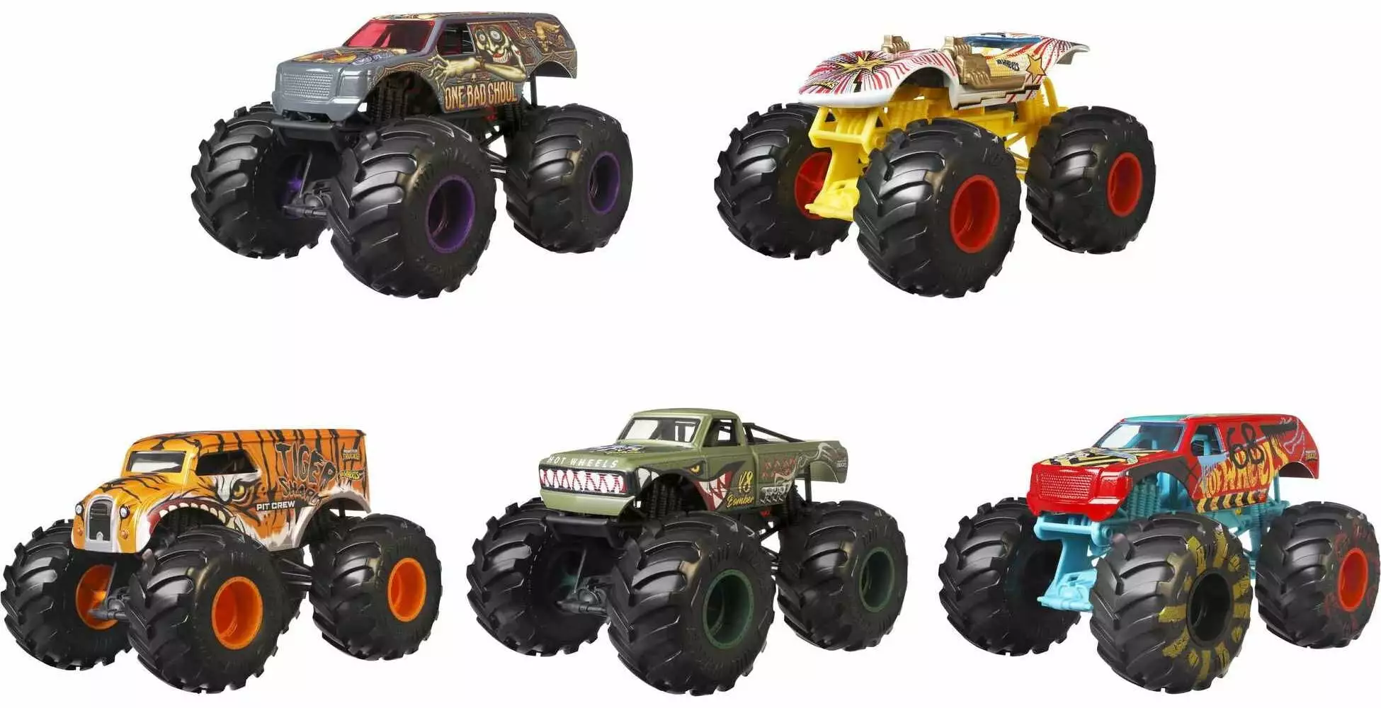 Hot Wheels Monster Trucks Oversized Die-Cast Toy Truck in 1:24 Scale (Styles May Vary)