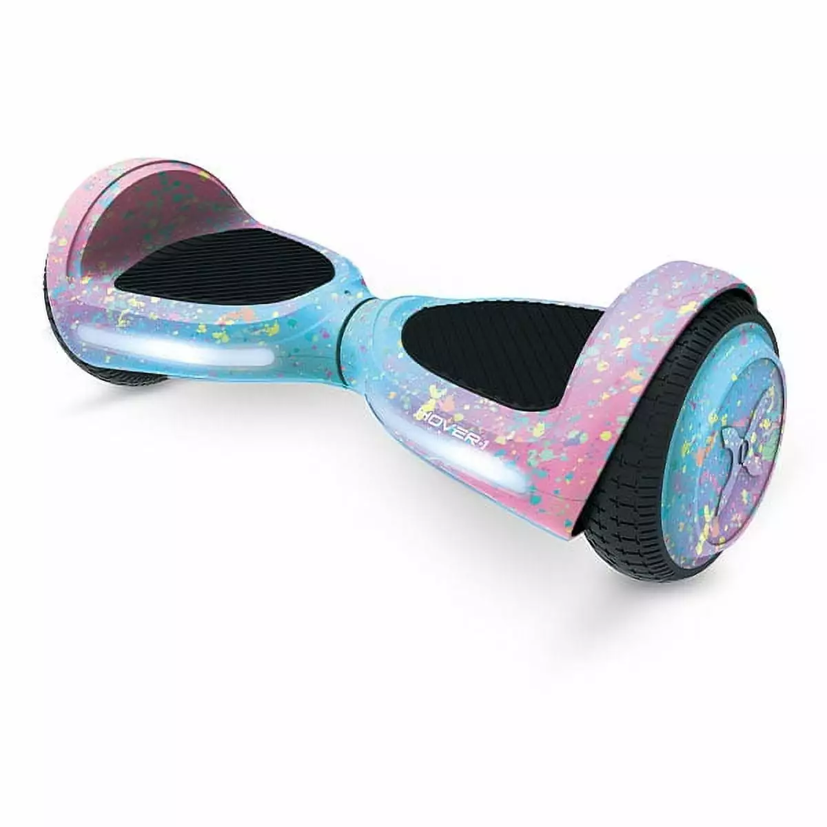 Hover-1 My First Hoverboard for Children. 80 lbs Max Weight. LED Headlights. Pink Splatter