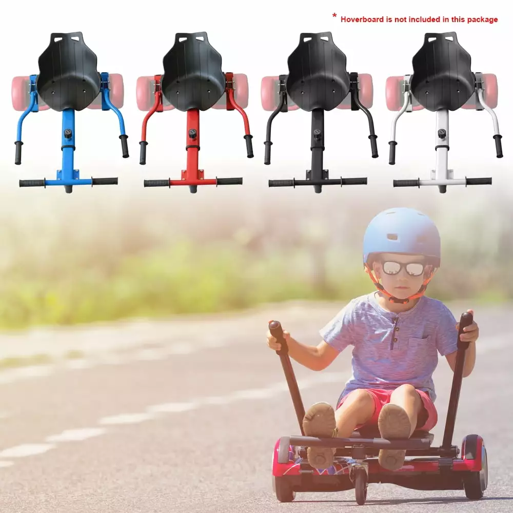 Hoverboard Seat Attachment Accessory Go Kart Hoverkart Hovercart for Hoverboard self-stabilizing Scooter Adjustable