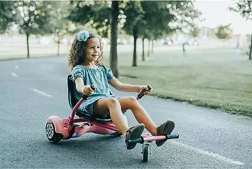 Hoverboard Seat Attachment Go-Kart Fits 6.5/ 8/ 10 Hoverboards. Hover Cart for Kids & Adults. Accessory for Self Balancing Scooter