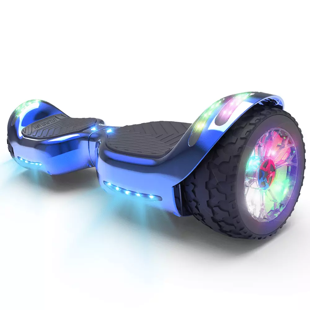 Hoverstar ul2272 Hoverboard All-Terrain LED Flash Wide All Terrian Wheel. Blue