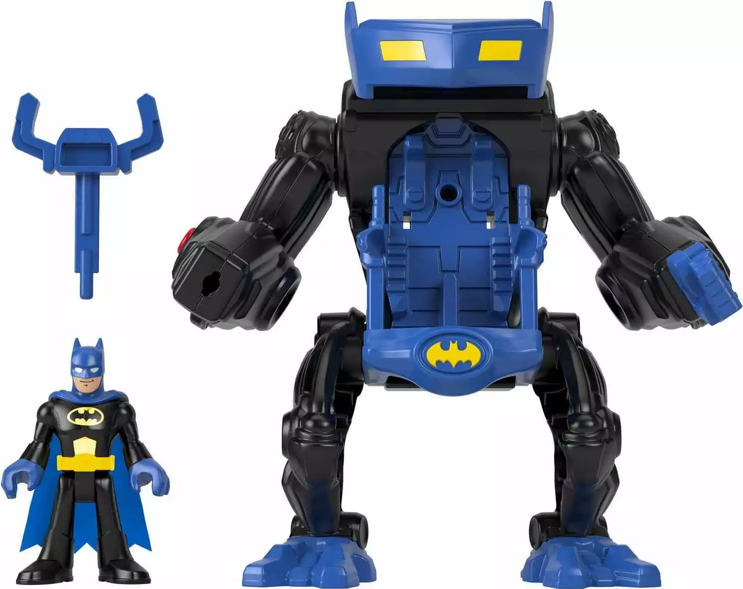 Imaginext DC Super Friends Batman Battling Robot. 3-Piece Figure Set with Lights for Preschool Kids