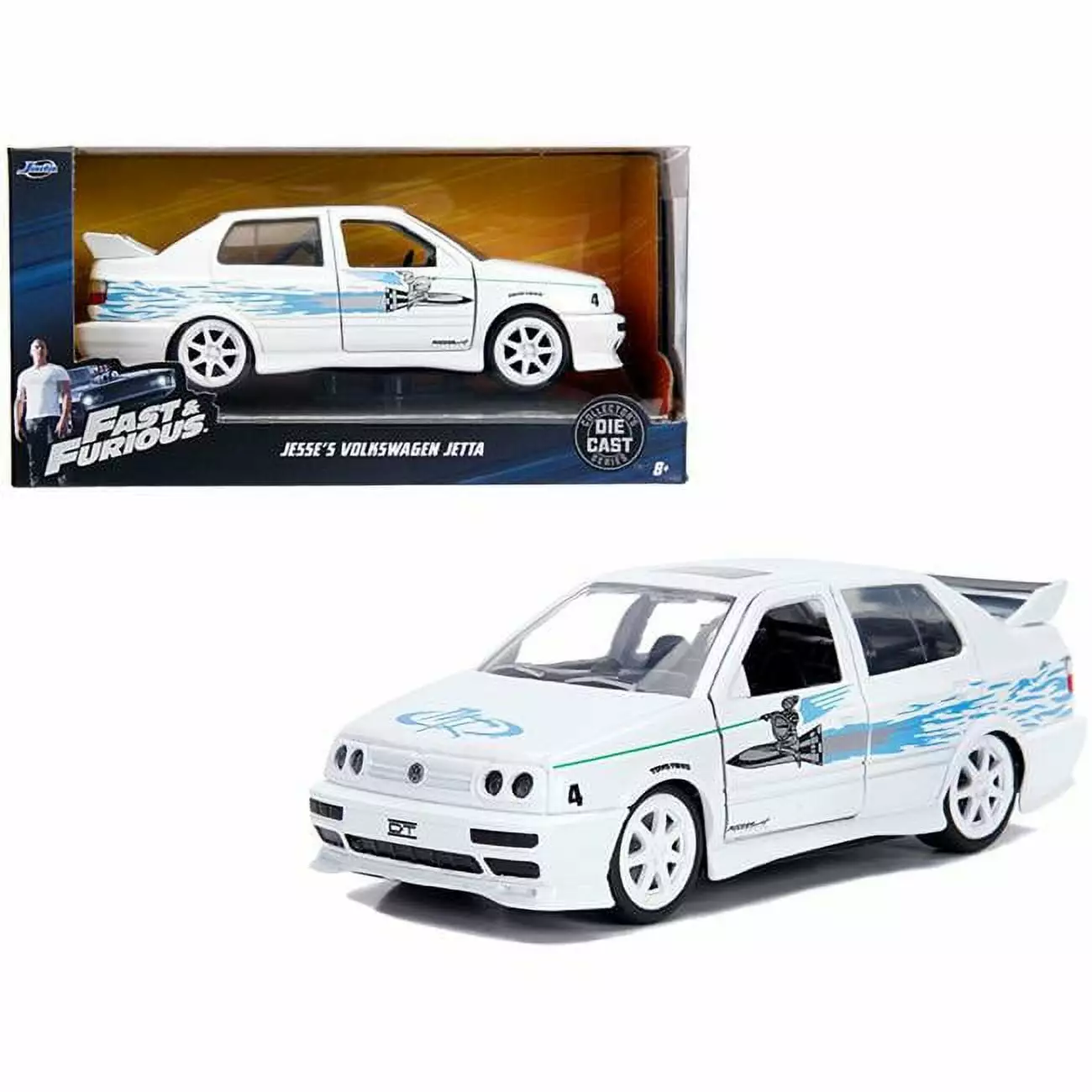 Jada 99592 Jesses Volkswagen Jetta White Fast & Furious Movie 1-32 Diecast Model Car