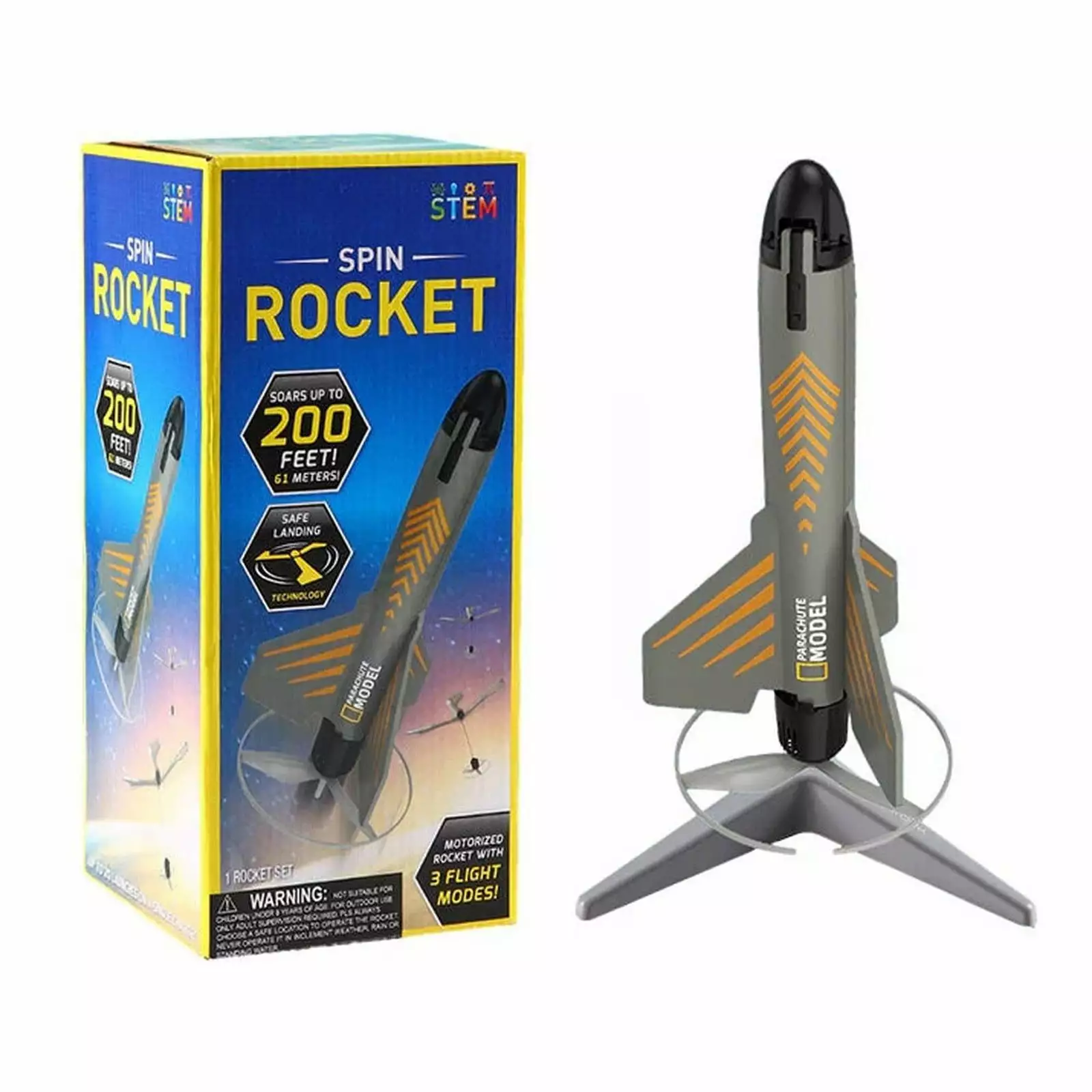 Jhomerit Rocket for Kids Pending Motorized Air Rocket Toy Outdoor Toys and Model Rockets for Kids Gifts for Boys and Girls Space Toys (Blue)