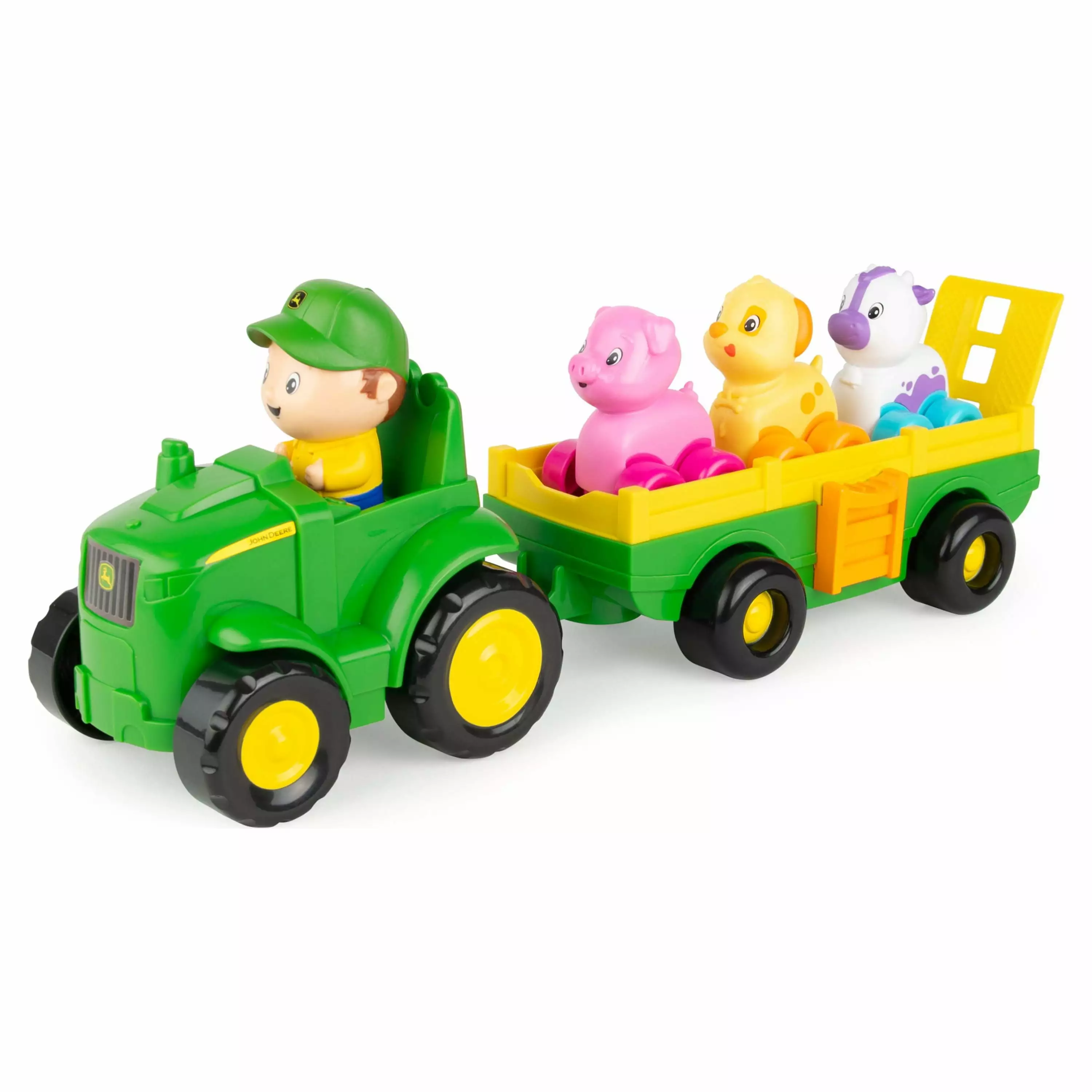 John Deere Animal Sounds Wagon Ride - Grow with Me Toy Ages 12m+