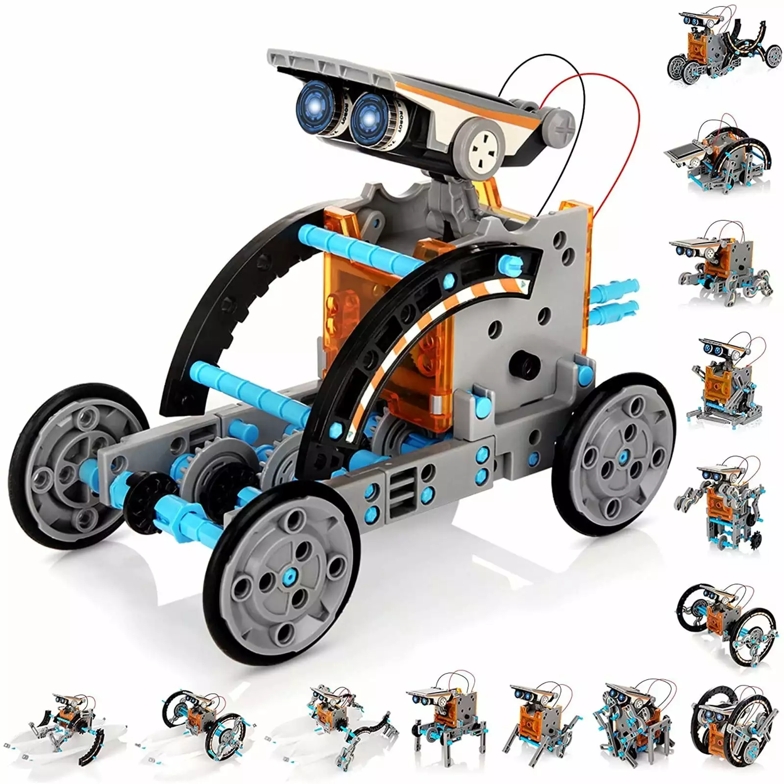 Kayannuo Back to School Clearance Robot Solar Toy Educational ?190 Pieces Diy. Construction Kit Science Experiments For Children 8 To 10 Years Of Age And Older. Solar Powered Christmas Gifts