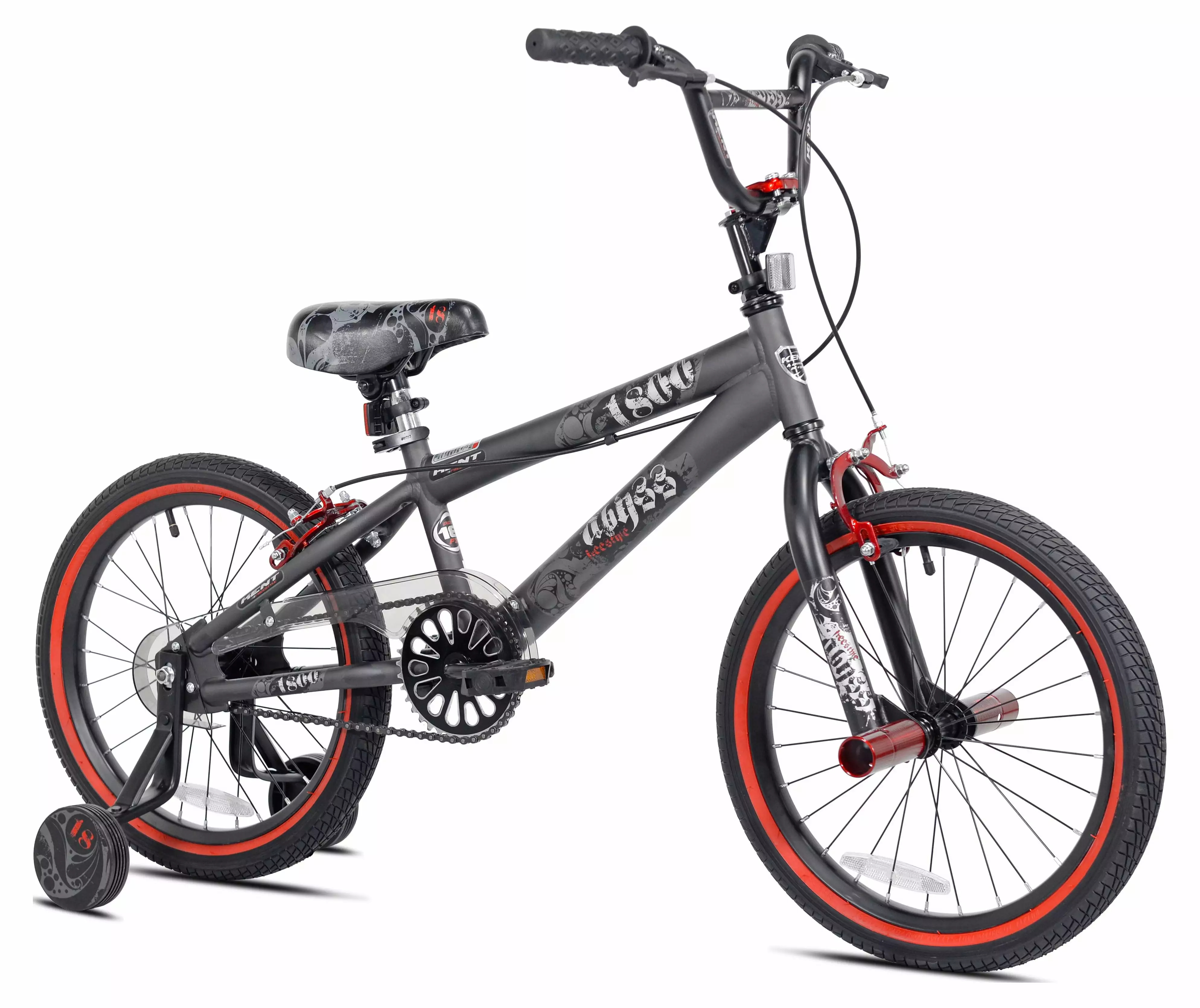 Kent 18 In. Abyss Boy's Freestyle BMX Bike. Charcoal Gray