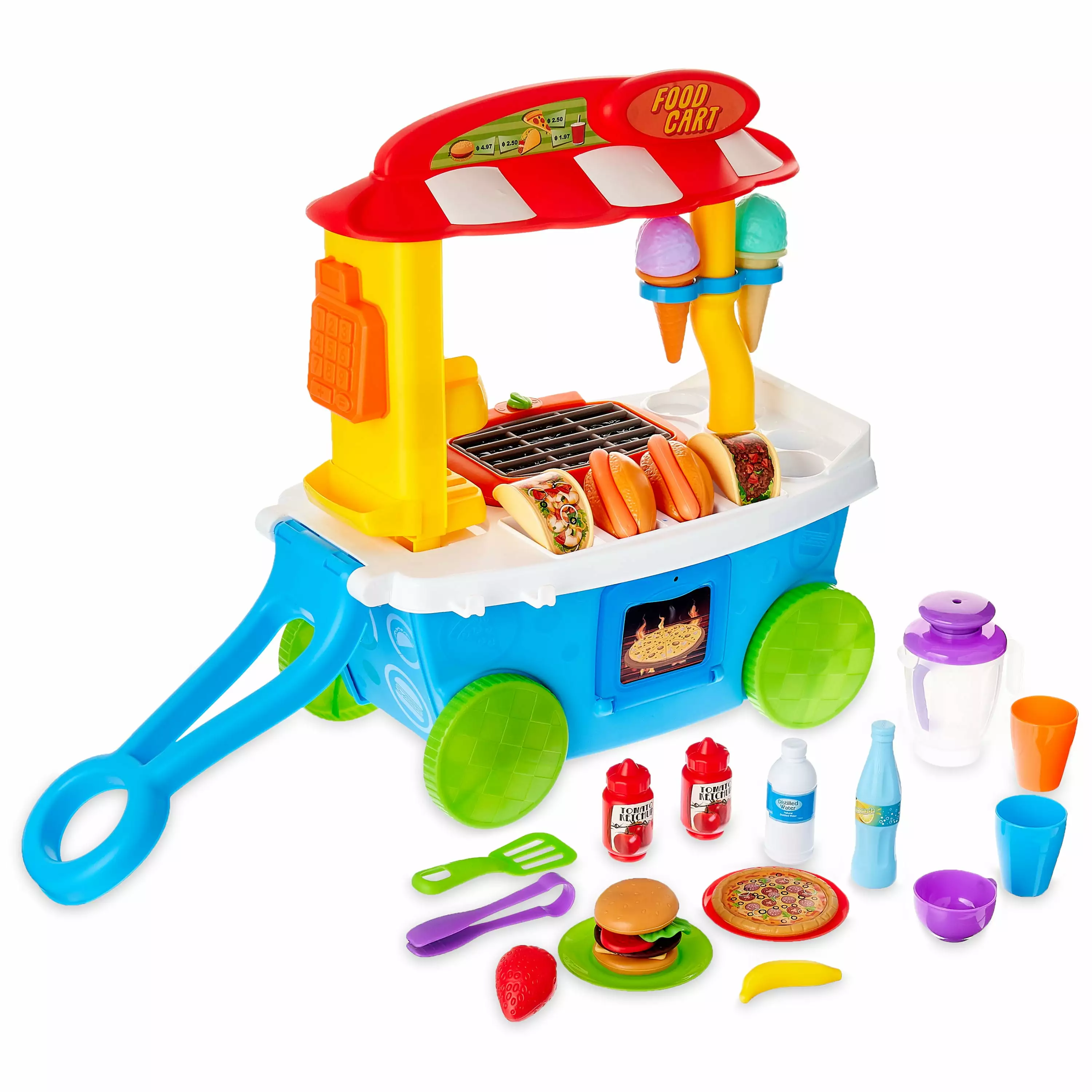 Kid Connection Food Cart. 35 Pieces. Toddler Toys