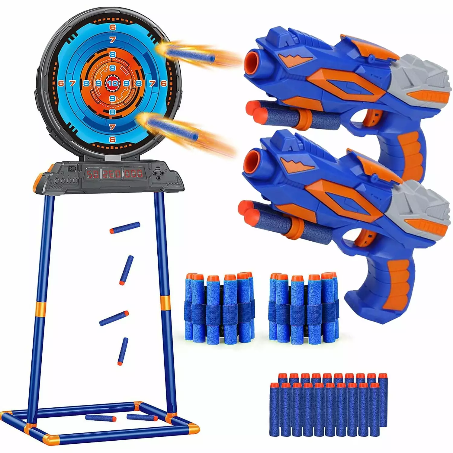 Kid Odyssey Shooting Game Toy for Kids. Digital Targets with 2 Foam Dart Blaster. Outdoor Game Toys Gifts for 5. 6. 7. 8. 9. 10+ Year Old Boys