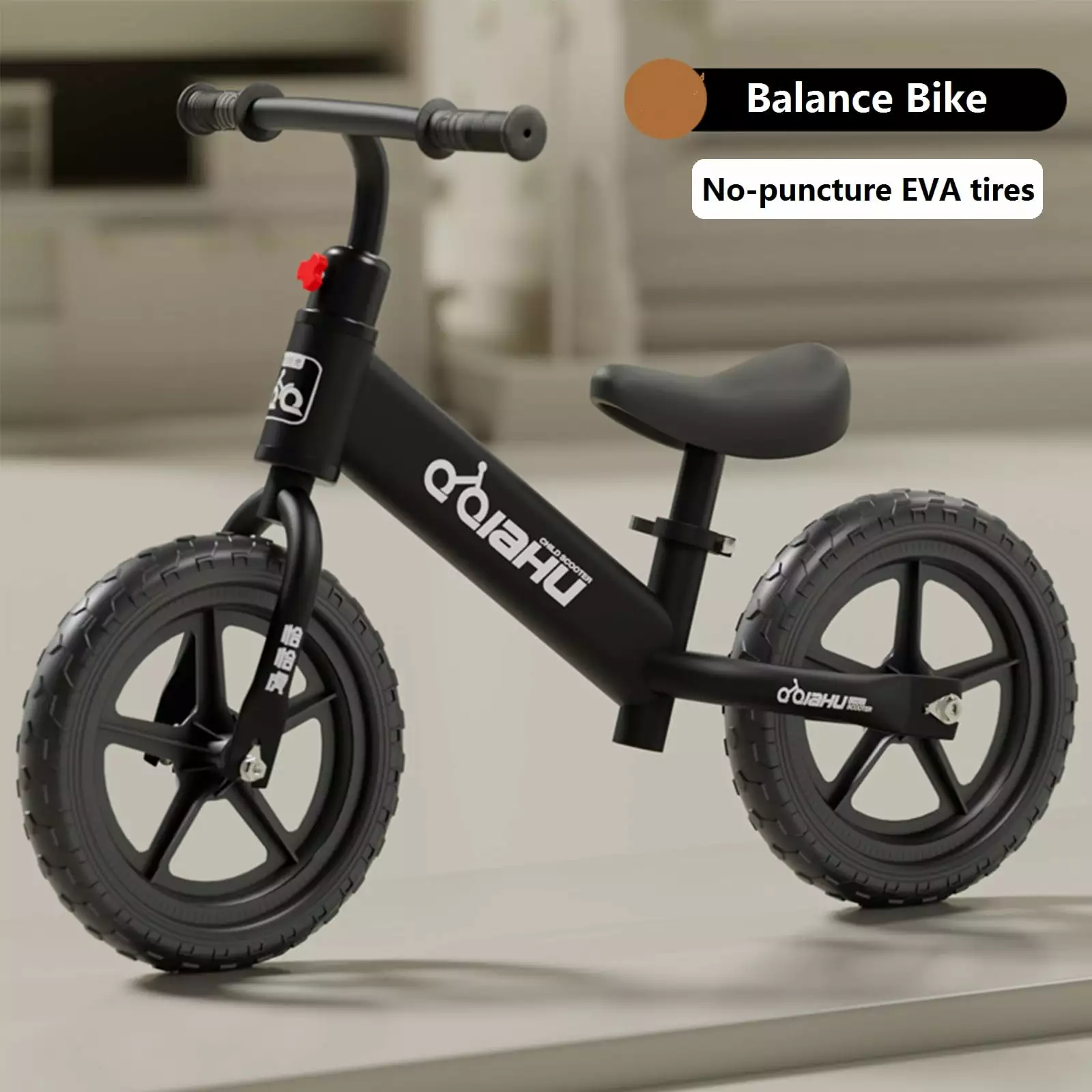 Kids Balance Bike. HDJ Toddlers Balance Bike. Black