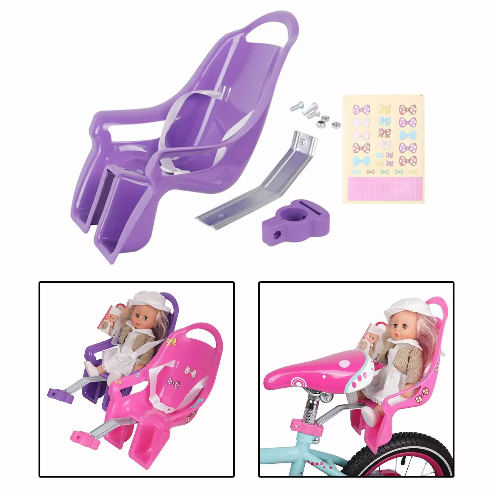 Kids Bike Doll Seat Children ' Bike Accessories Dolls Chair Seat for Girls