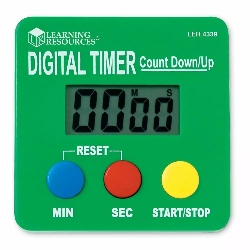 LEARNING RESOURCES Digital Timer Count Down/Up 4339