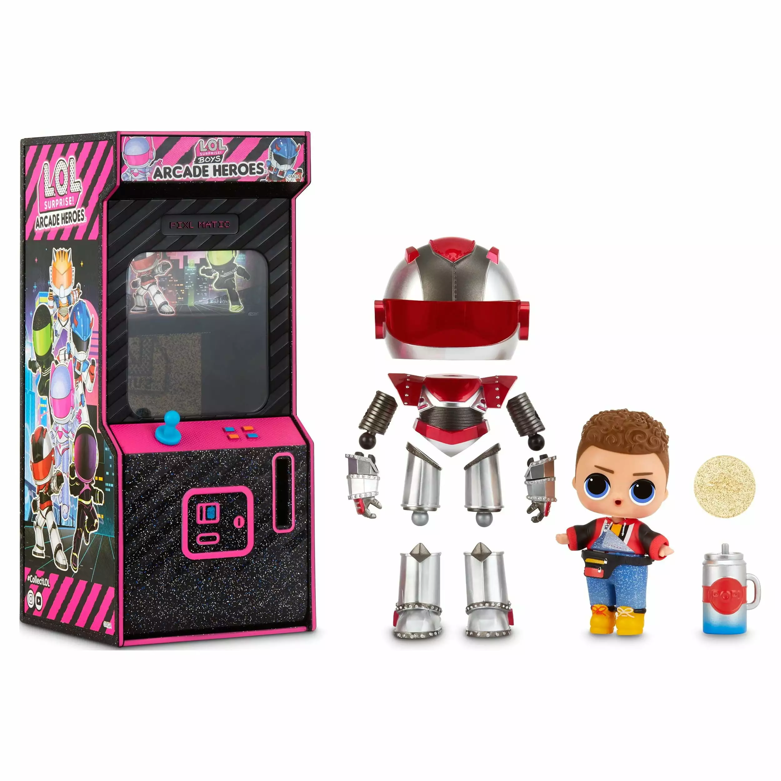 LOL Surprise Boys Arcade Heroes ?C Action Figure Doll With 15 Surprises. Great Gift for Kids Ages 4 5 6+