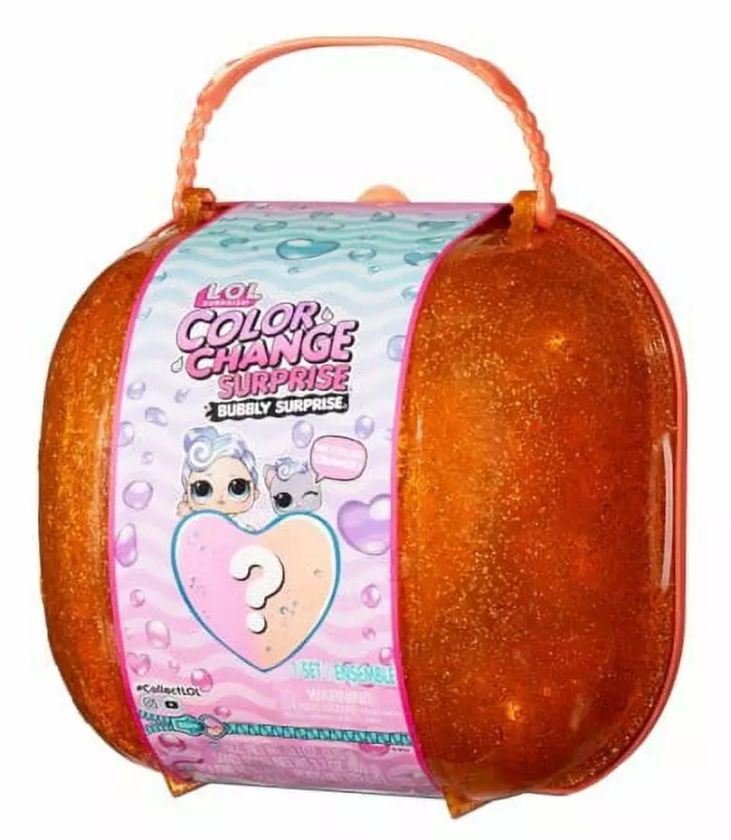 LOL Surprise Color Change Bubbly Surprise Orange With Exclusive Doll & Pet. Great Gift for Kids Ages 4 5 6+