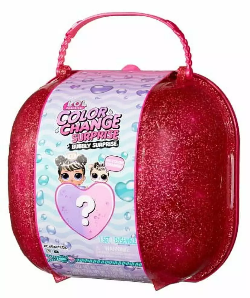 LOL Surprise Color Change Bubbly Surprise Pink with Exclusive Doll & Pet. Great Gift for Kids Ages 4 5 6+