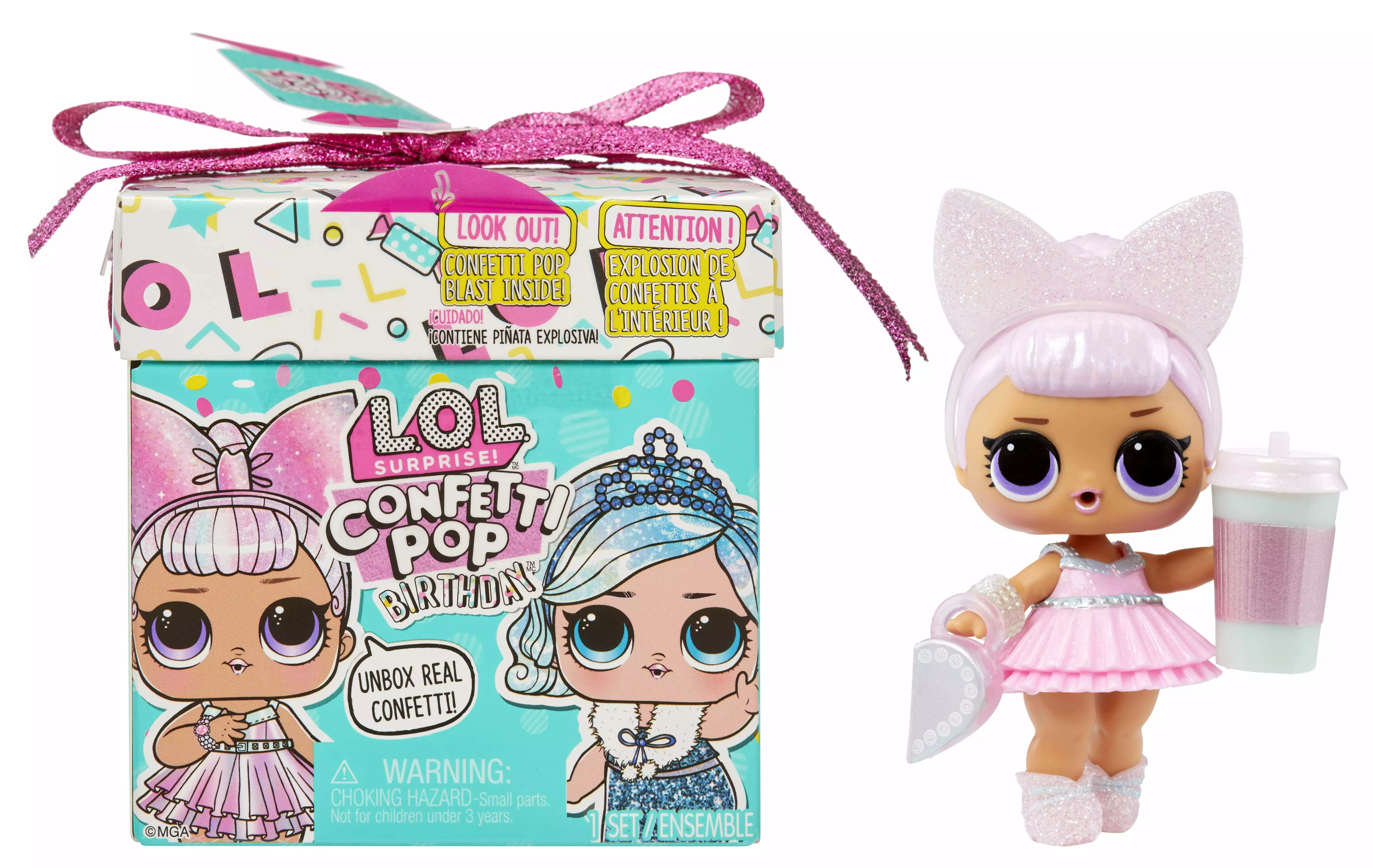 LOL Surprise! Confetti Pop Birthday- with Collectible Doll. 8 Surprises. Confetti Surprise Unboxing. Accessories. Limited Edition Doll. Present Box Packaging- Great Gift for Girls Age 4+