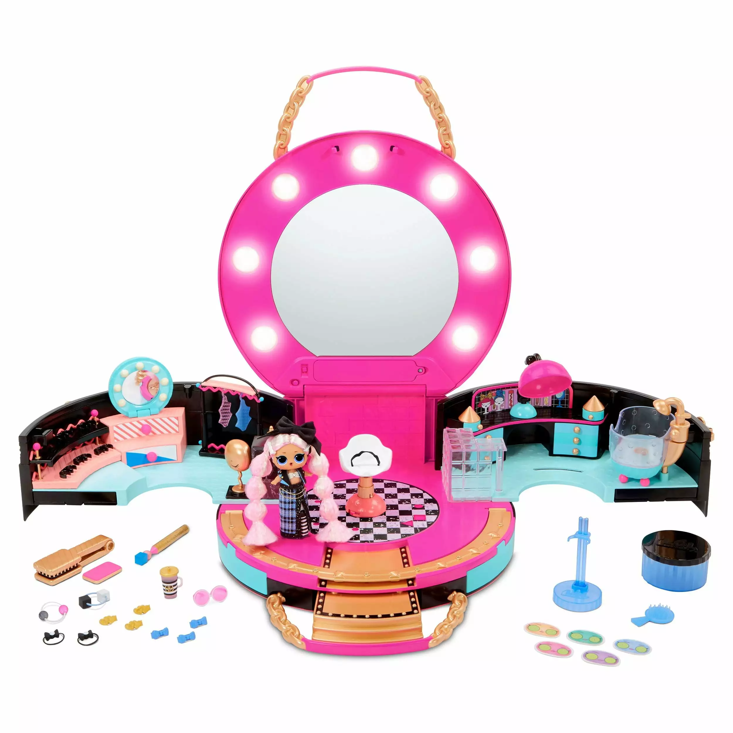 LOL Surprise Hair Salon Playset With 50 Surprises and Exclusive Mini Fashion Doll. Great Gift for Kids Ages 4 5 6+