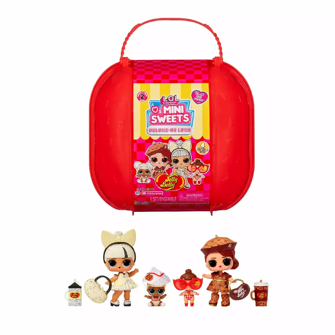 LOL Surprise Loves Mini Sweets Deluxe Series 2 with 4 Dolls. Accessories. Limited Edition Dolls. Candy Theme. Jelly Belly Theme. Collectible Dolls- Great gift for Girls age 4+