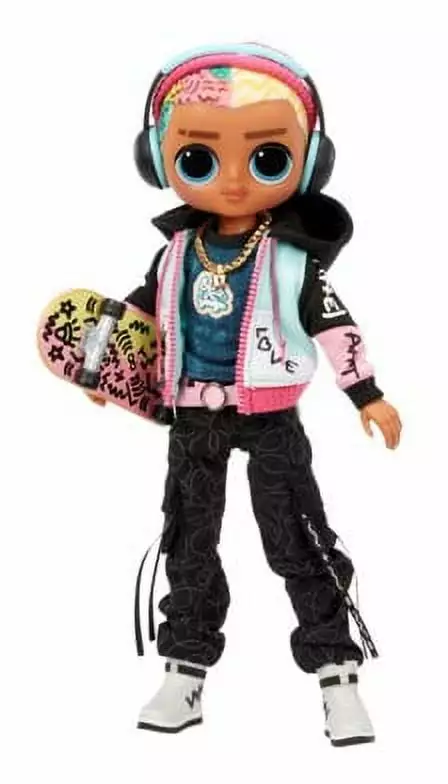 LOL Surprise OMG Guys Fashion Doll Cool Lev With 20 Surprises including Skateboard. Great Gift for Kids Ages 4 5 6+