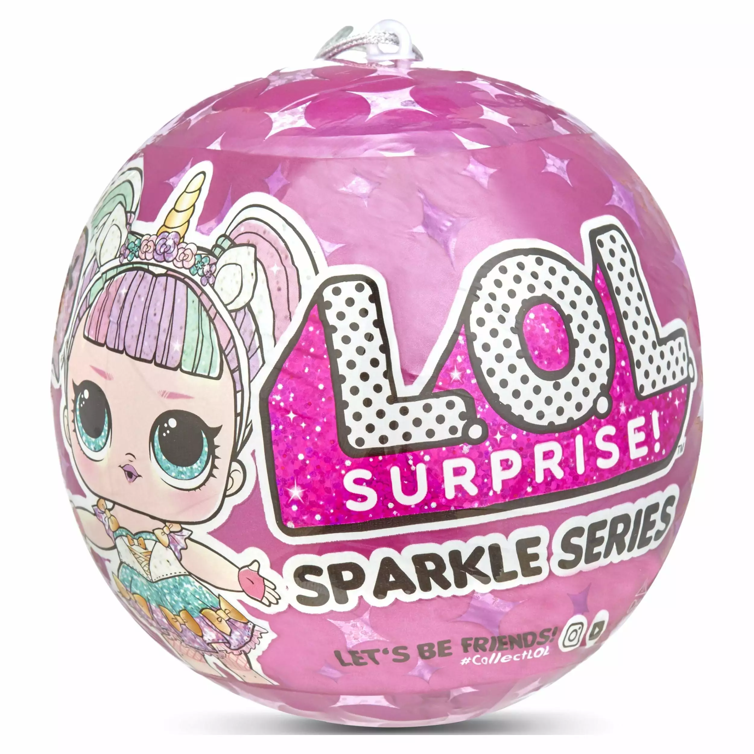 LOL Surprise Sparkle Series With Glitter Finish And 7 Surprises. Great Gift for Kids Ages 4 5 6+