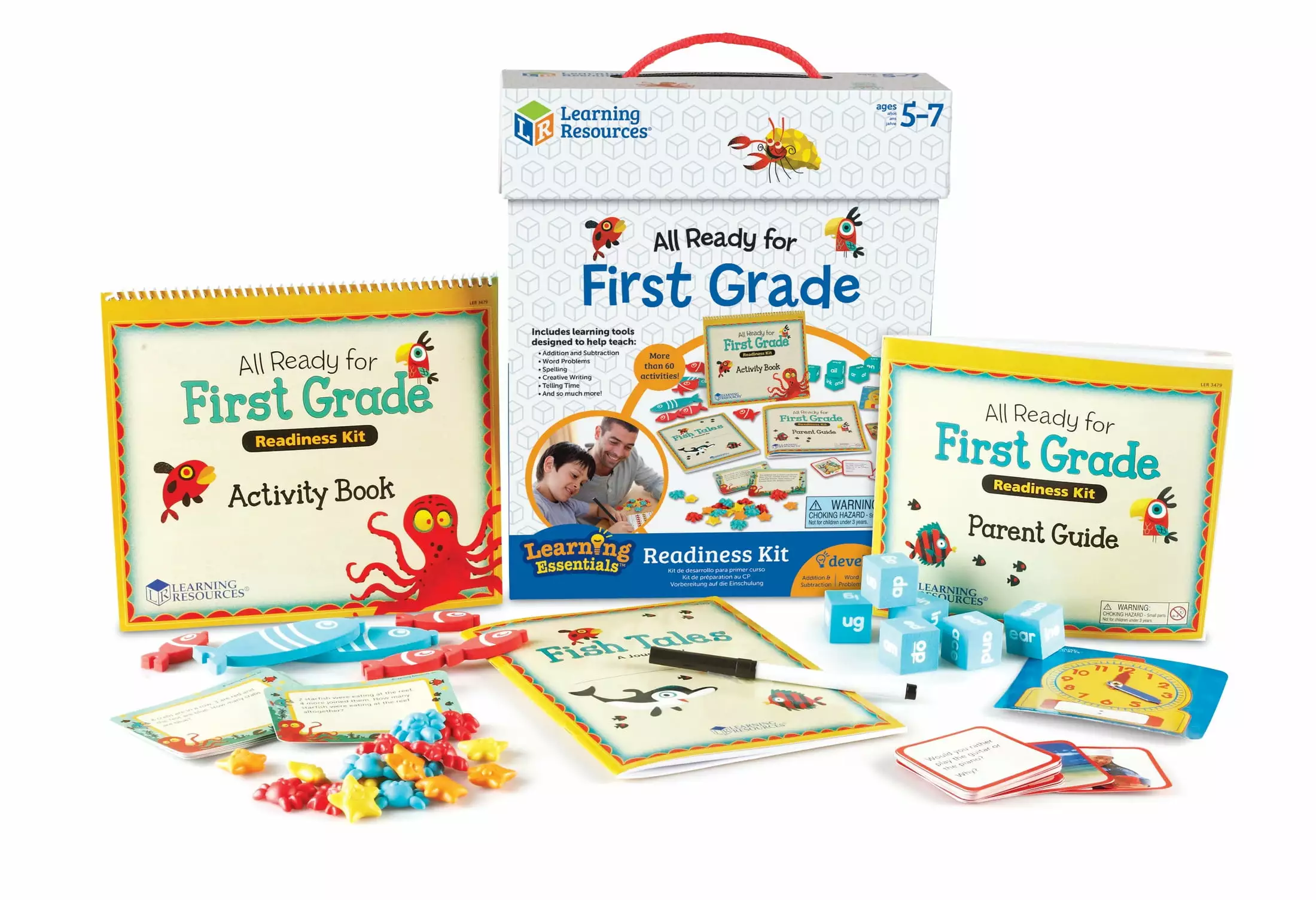 Learning Resources All Ready for First Grade Readiness Kit. Ages 5+