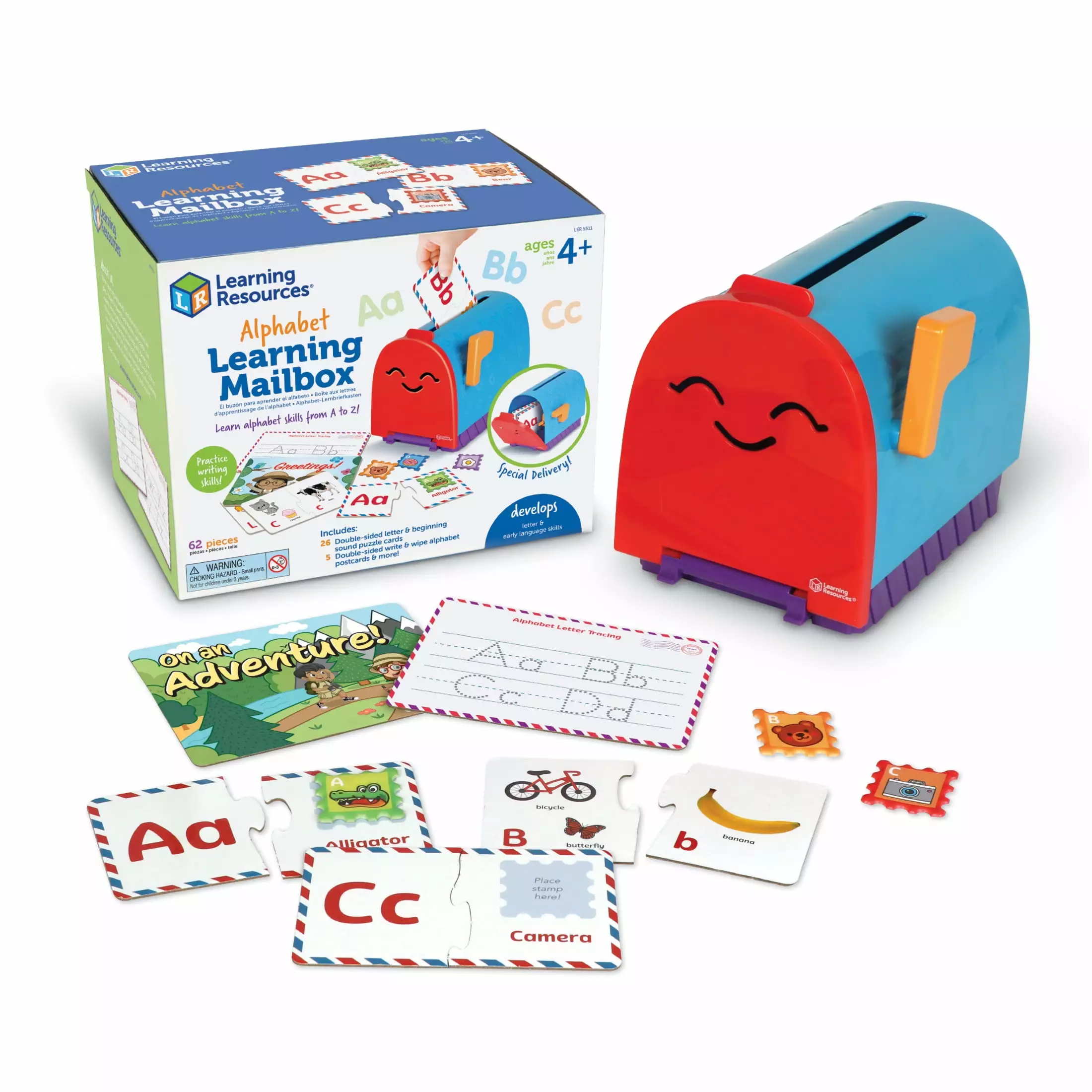 Learning Resources Alphabet Learning Mailbox. 62 Pieces. Ages 4+. Preschool Toys. Preschool Learning Activities. Kindergarten Toys